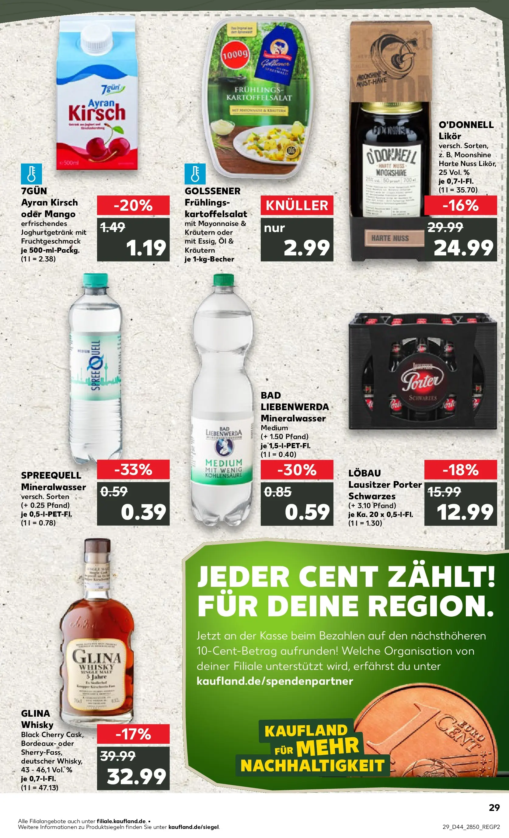 Prospekt Kaufland ab 03.11.2025 » Angebote und Werbung Online | Seite: 29 | Produkte: Whisky, Likör, Bad, Mayonnaise Prospekt Kaufland ab 03.11.2025 » Angebote Online zum Blättern | Seite: 29 | Produkte: Whisky, Likör, Bad, Mayonnaise