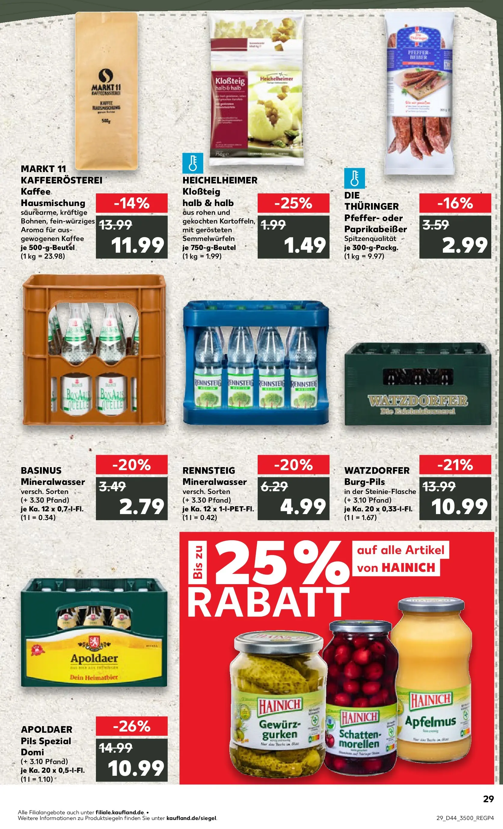 Prospekt Kaufland ab 03.11.2025 » Angebote und Werbung Online | Seite: 29 | Produkte: Pils, Mineralwasser, Apple, Gurken Prospekt Kaufland ab 03.11.2025 » Angebote Online zum Blättern | Seite: 29 | Produkte: Pils, Mineralwasser, Apple, Gurken