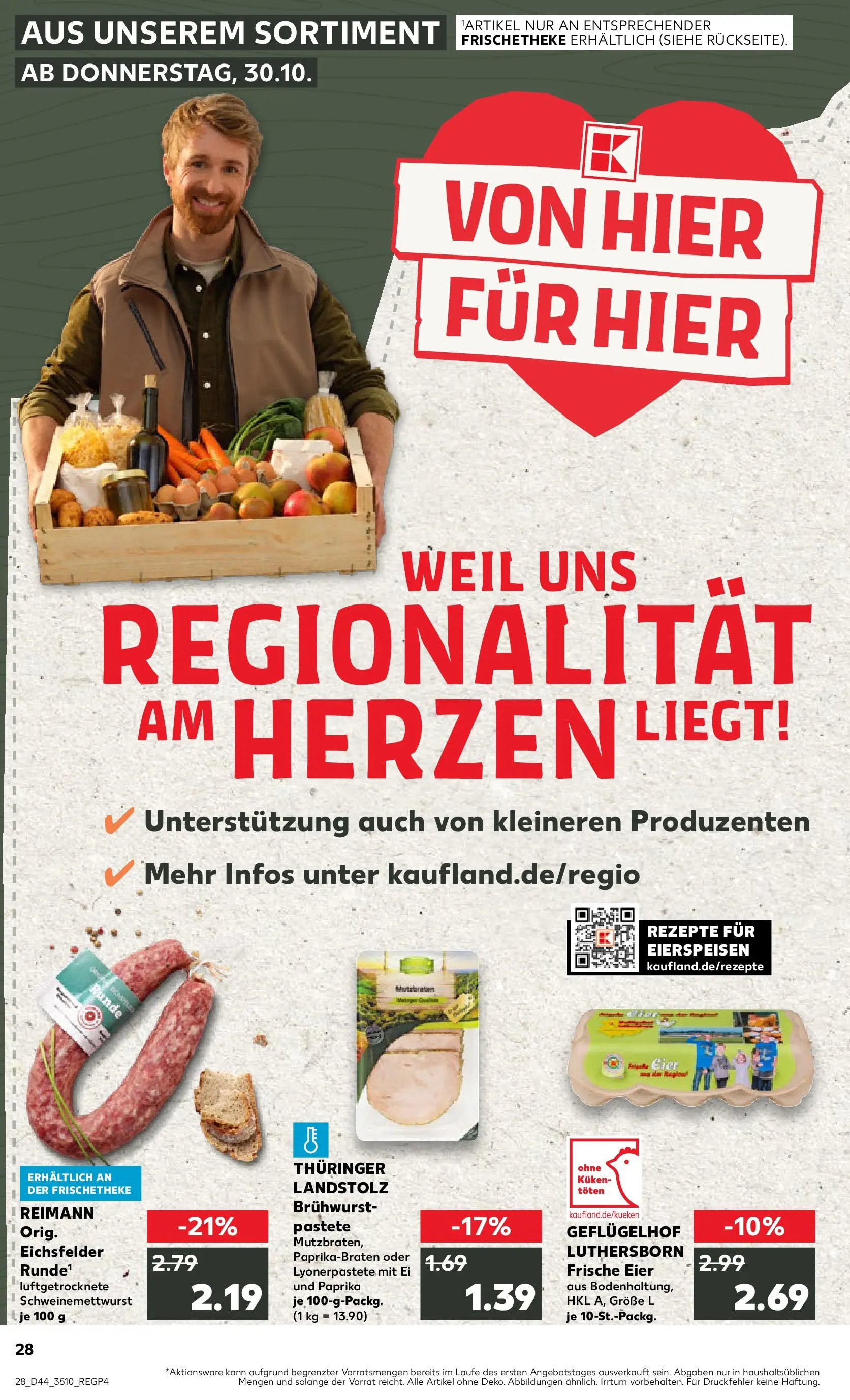 Prospekt Kaufland ab 03.11.2025 » Angebote und Werbung Online | Seite: 28 | Produkte: Eier, Paprika Prospekt Kaufland ab 03.11.2025 » Angebote Online zum Blättern | Seite: 28 | Produkte: Eier, Paprika