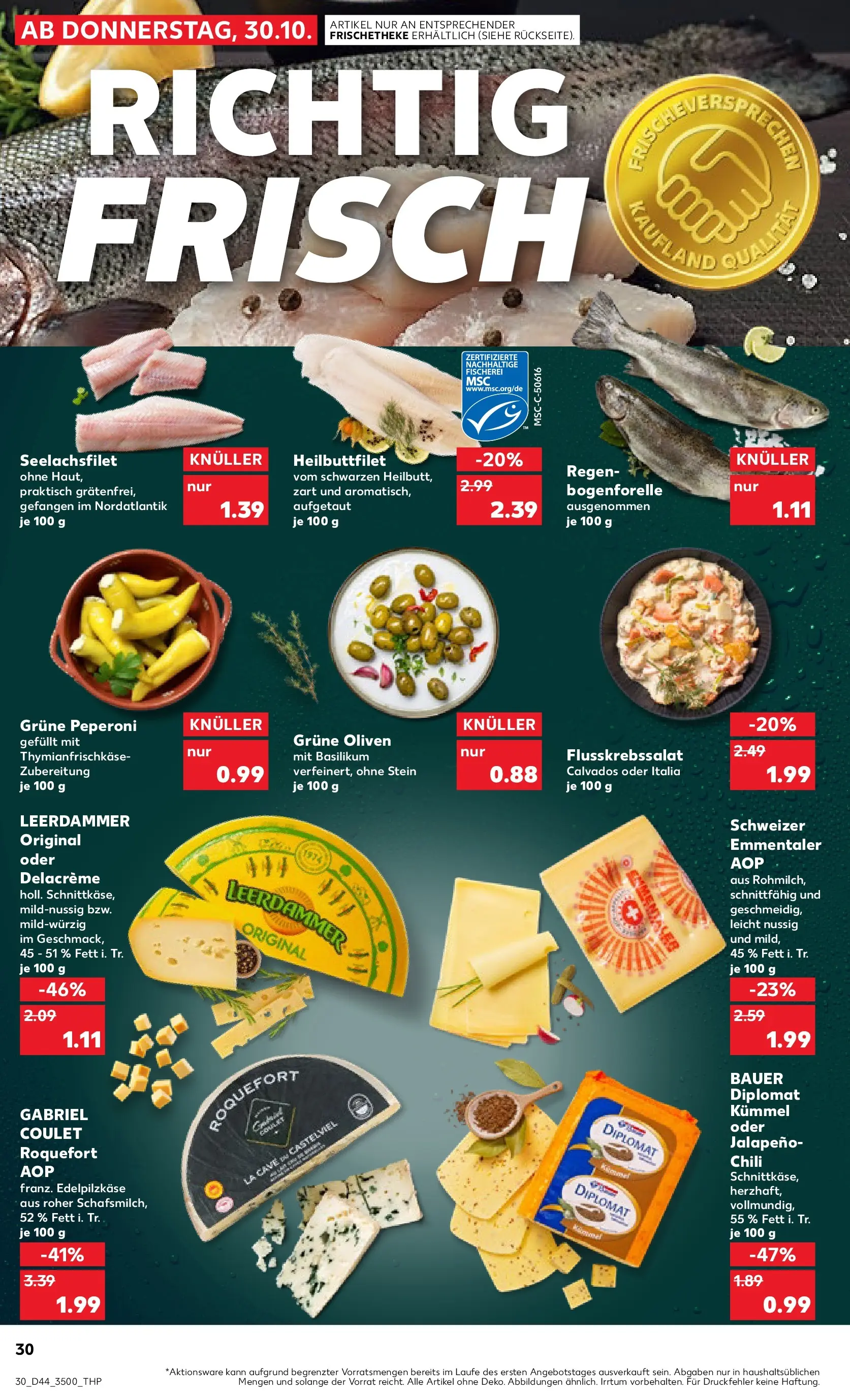 Prospekt Kaufland ab 03.11.2025 » Angebote und Werbung Online | Seite: 30 | Produkte: Leerdammer, Chili Prospekt Kaufland ab 03.11.2025 » Angebote Online zum Blättern | Seite: 30 | Produkte: Leerdammer, Chili