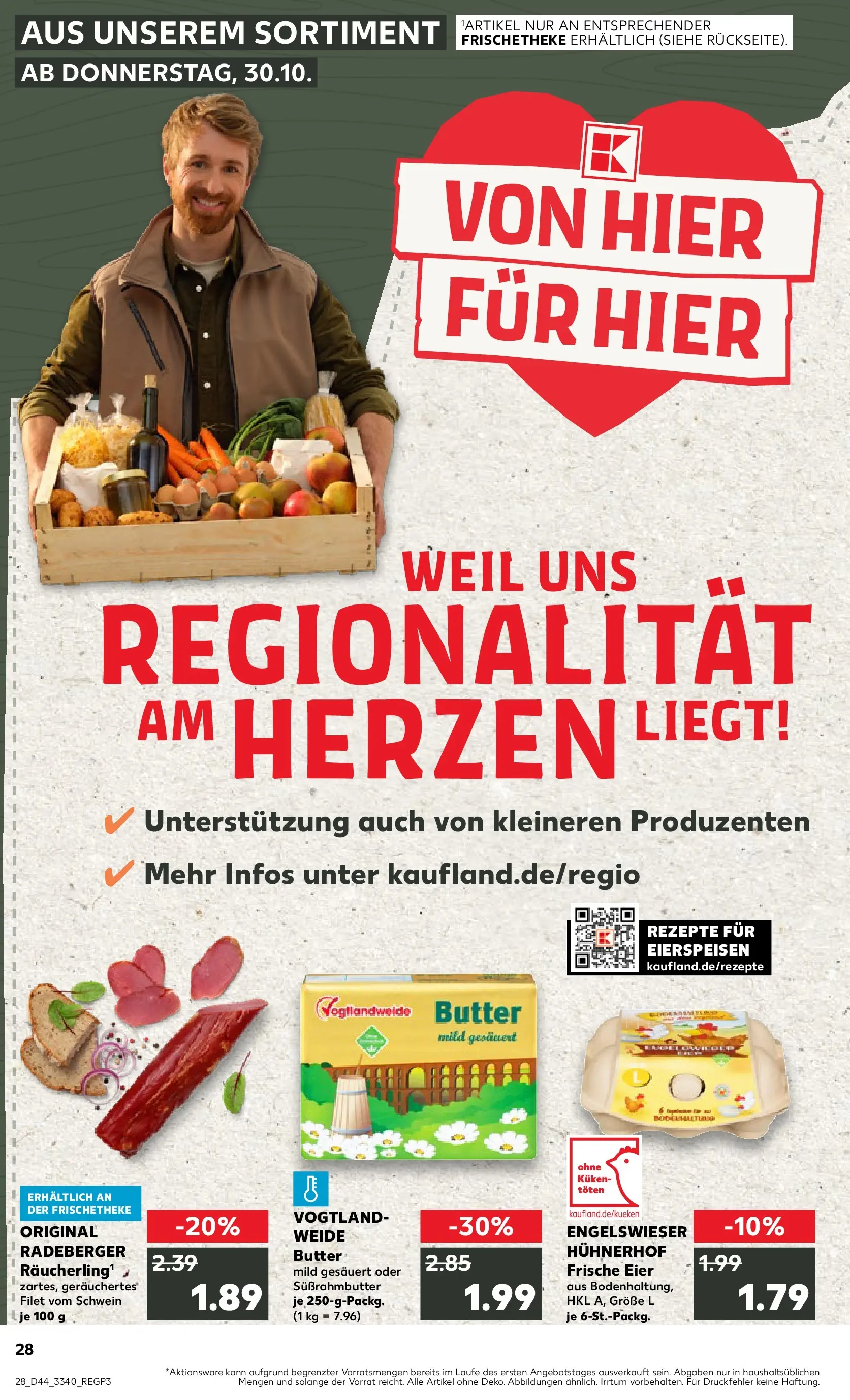 Prospekt Kaufland ab 03.11.2025 » Angebote Online zum Blättern | Seite: 28 | Produkte: Butter, Eier