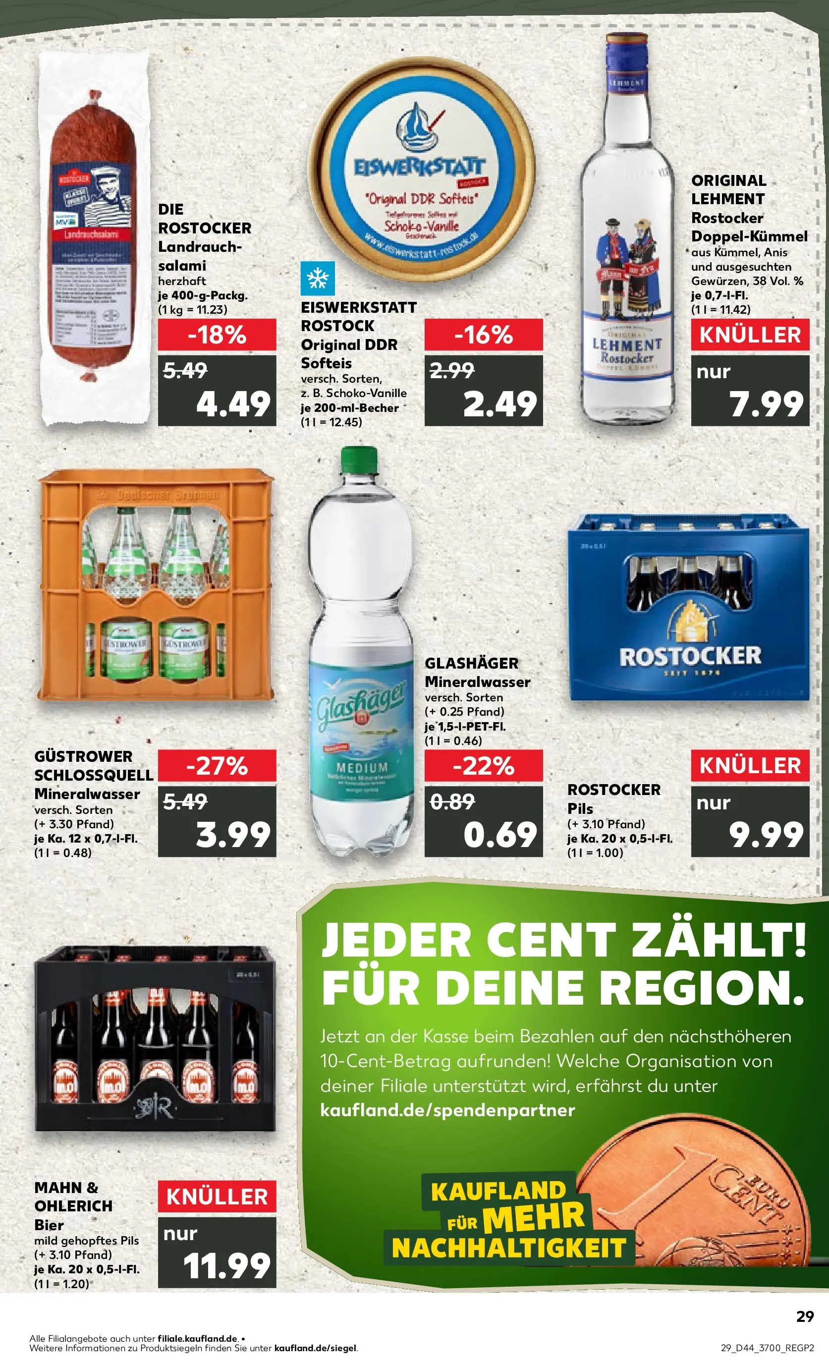 Prospekt Kaufland ab 03.11.2025 » Angebote und Werbung Online | Seite: 29 | Produkte: Bier, Pils, Mineralwasser, Salami Prospekt Kaufland ab 03.11.2025 » Angebote Online zum Blättern | Seite: 29 | Produkte: Bier, Pils, Mineralwasser, Salami