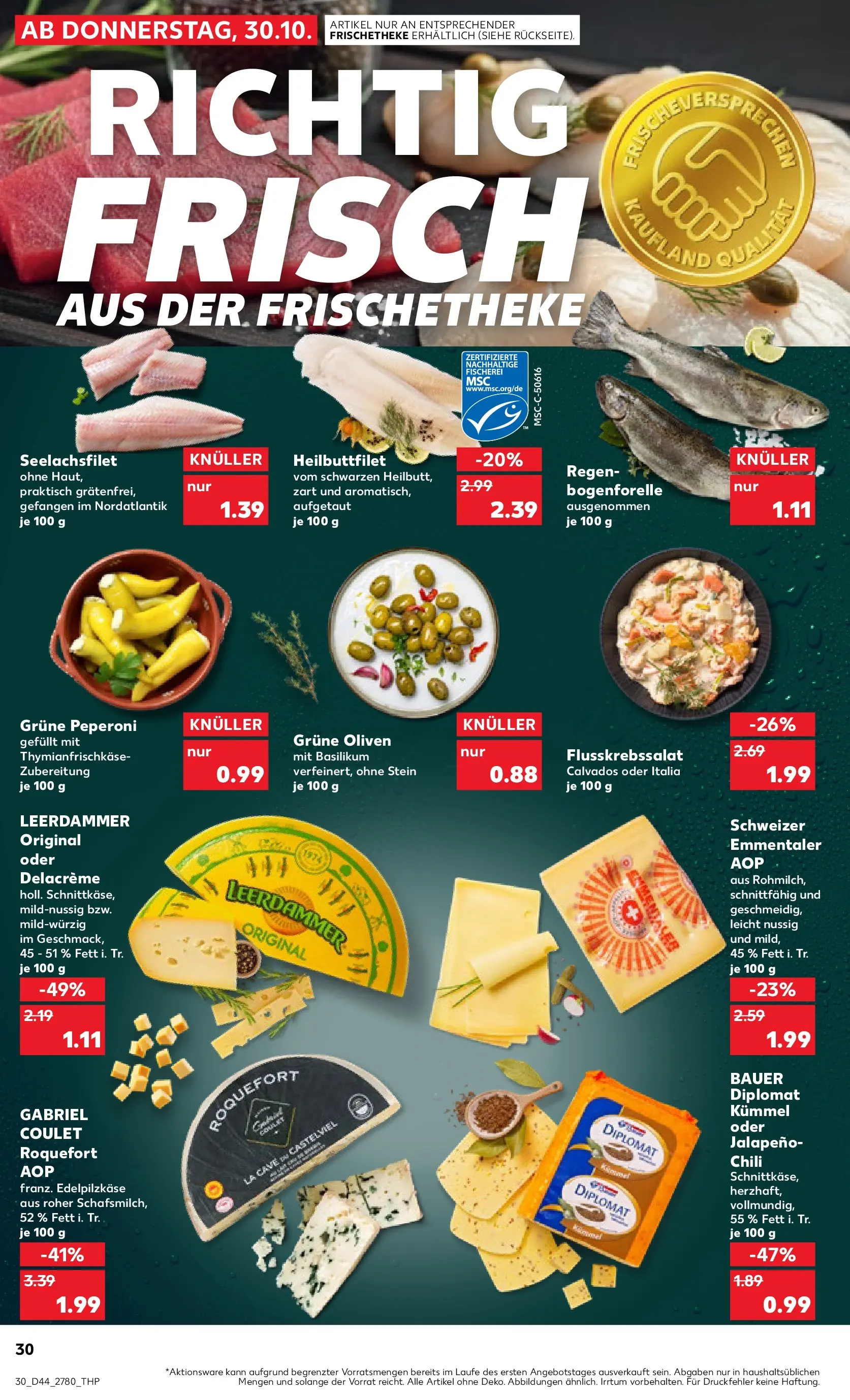 Prospekt Kaufland ab 03.11.2025 » Angebote Online zum Blättern | Seite: 30 | Produkte: Leerdammer, Chili