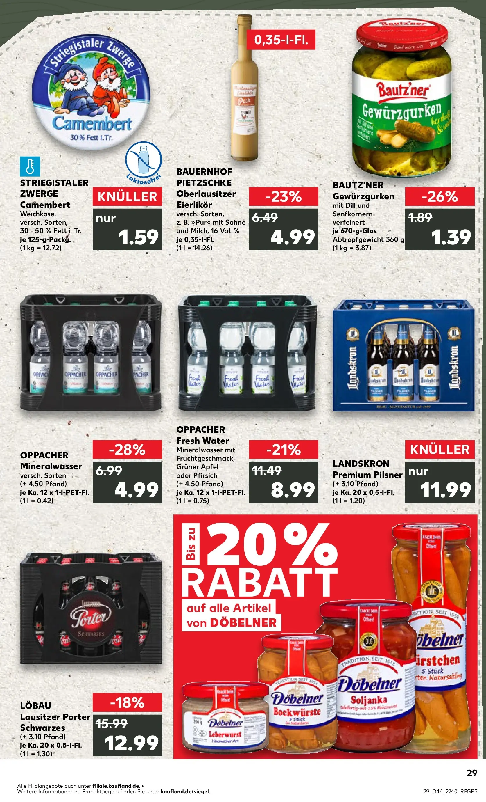 Prospekt Kaufland ab 03.11.2025 » Angebote Online zum Blättern | Seite: 29 | Produkte: Äpfel, Pfirsich, Dill, Fleisch