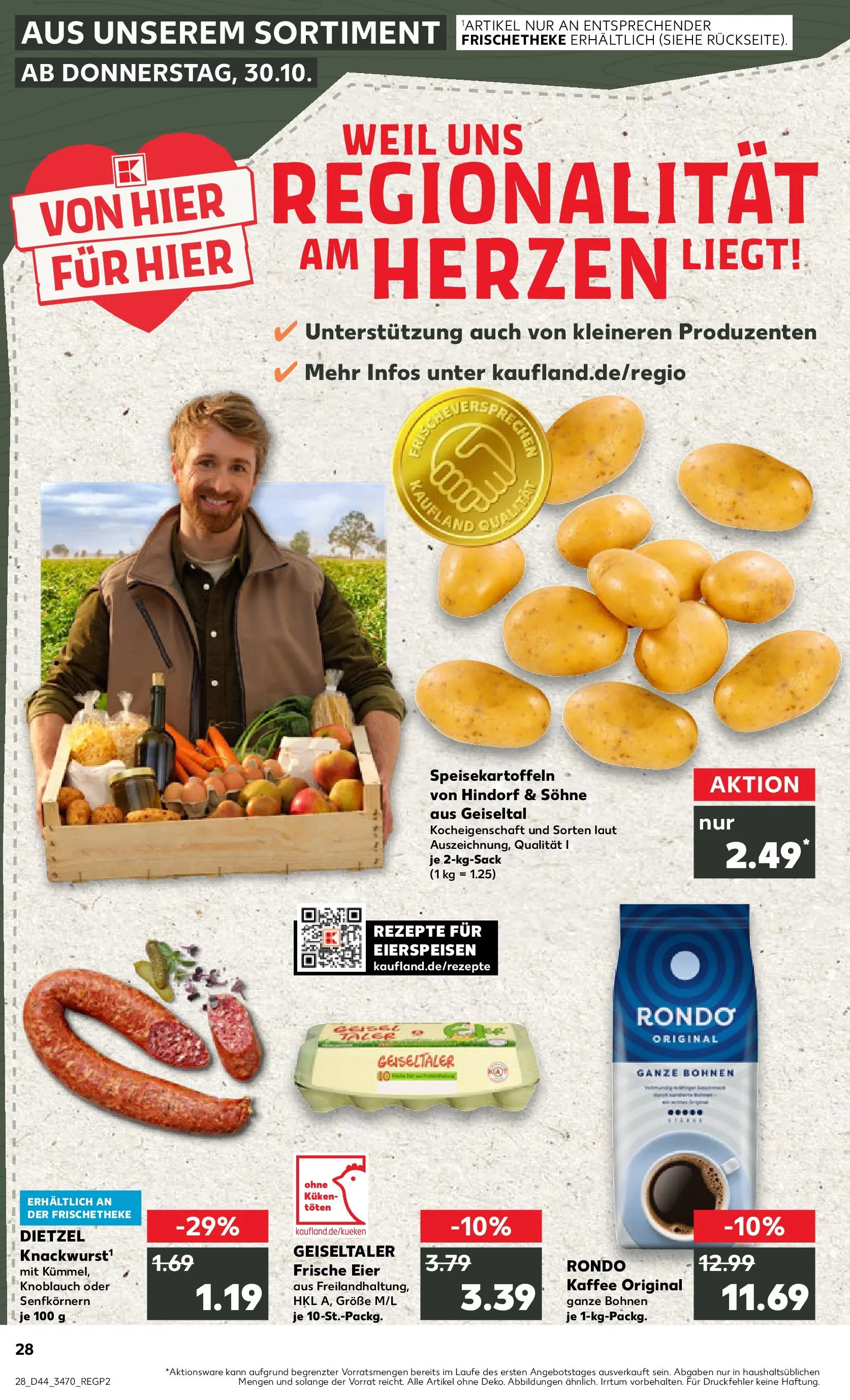 Prospekt Kaufland ab 03.11.2025 » Angebote und Werbung Online | Seite: 28 | Produkte: Eier, Kaffee, Knoblauch Prospekt Kaufland ab 03.11.2025 » Angebote Online zum Blättern | Seite: 28 | Produkte: Eier, Kaffee, Knoblauch