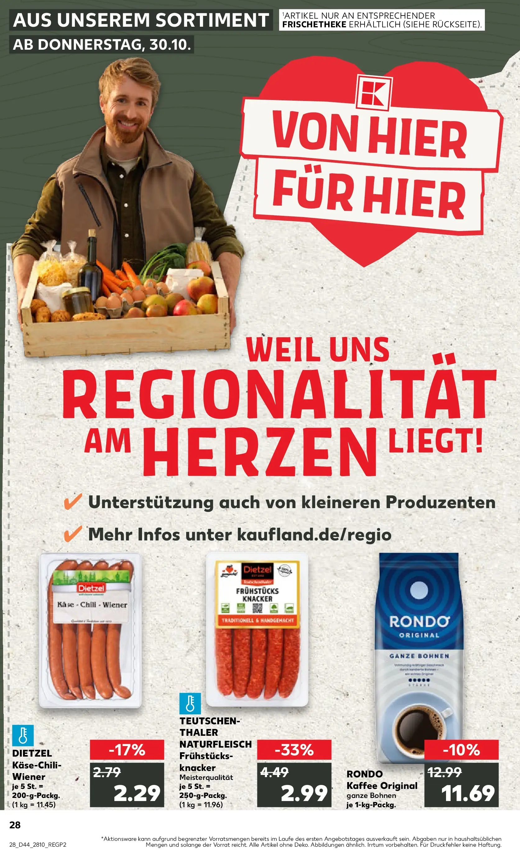 Prospekt Kaufland ab 03.11.2025 » Angebote und Werbung Online | Seite: 28 | Produkte: Käse, Kaffee, Chili Prospekt Kaufland ab 03.11.2025 » Angebote Online zum Blättern | Seite: 28 | Produkte: Käse, Kaffee, Chili