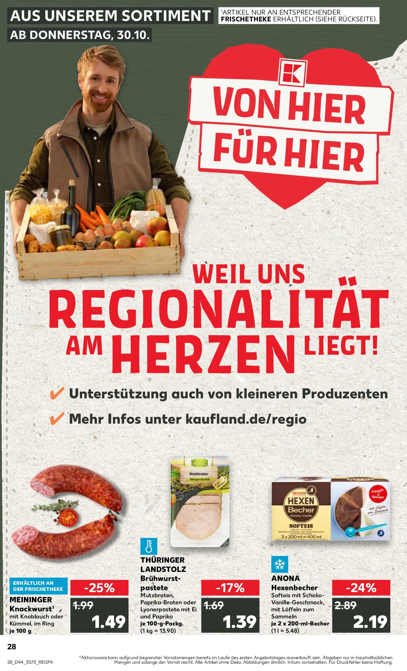 Prospekt Kaufland ab 03.11.2025 » Angebote Online zum Blättern | Seite: 28 | Produkte: Paprika, Knoblauch