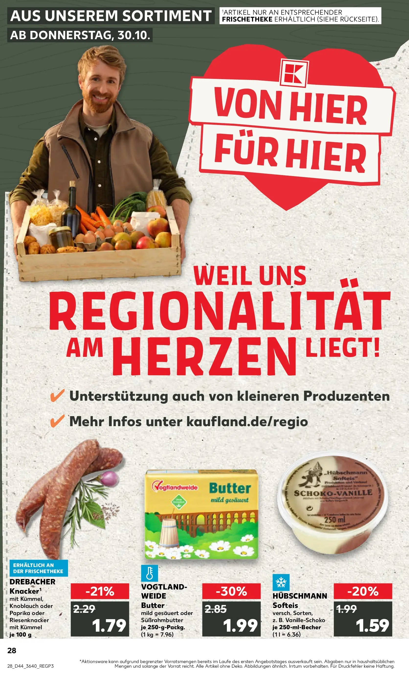 Prospekt Kaufland ab 03.11.2025 » Angebote und Werbung Online | Seite: 28 | Produkte: Butter, Paprika, Knoblauch Prospekt Kaufland ab 03.11.2025 » Angebote Online zum Blättern | Seite: 28 | Produkte: Butter, Paprika, Knoblauch