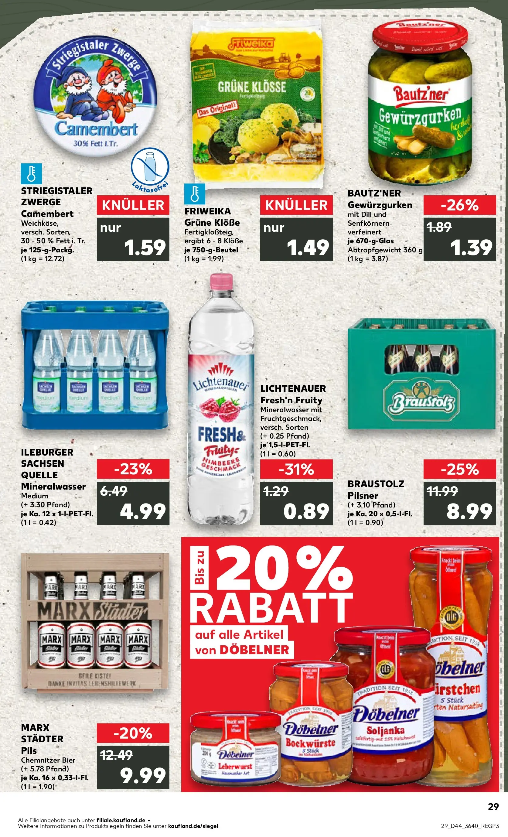 Prospekt Kaufland ab 03.11.2025 » Angebote und Werbung Online | Seite: 29 | Produkte: Bier, Pils, Mineralwasser, Fleisch Prospekt Kaufland ab 03.11.2025 » Angebote Online zum Blättern | Seite: 29 | Produkte: Bier, Pils, Mineralwasser, Fleisch