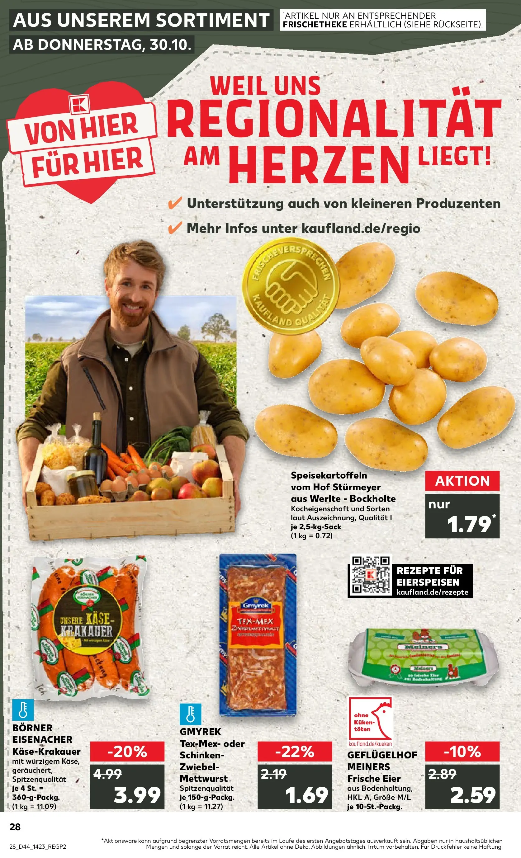 Prospekt Kaufland ab 03.11.2025 » Angebote Online zum Blättern | Seite: 28 | Produkte: Käse, Eier, Schinken