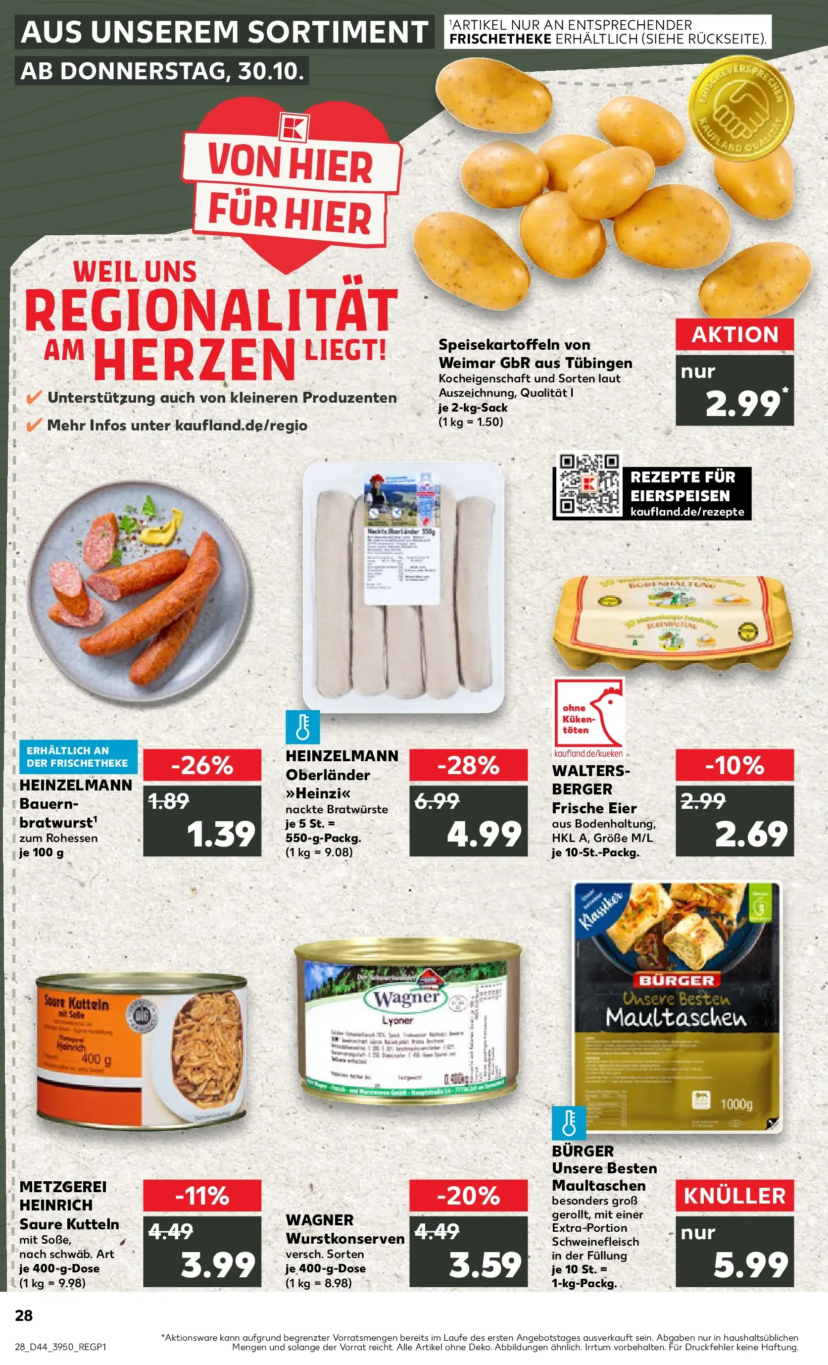Prospekt Kaufland ab 03.11.2025 » Angebote und Werbung Online | Seite: 28 | Produkte: Eier, Burger, Schweinefleisch, Maultaschen Prospekt Kaufland ab 03.11.2025 » Angebote Online zum Blättern | Seite: 28 | Produkte: Eier, Burger, Schweinefleisch, Maultaschen