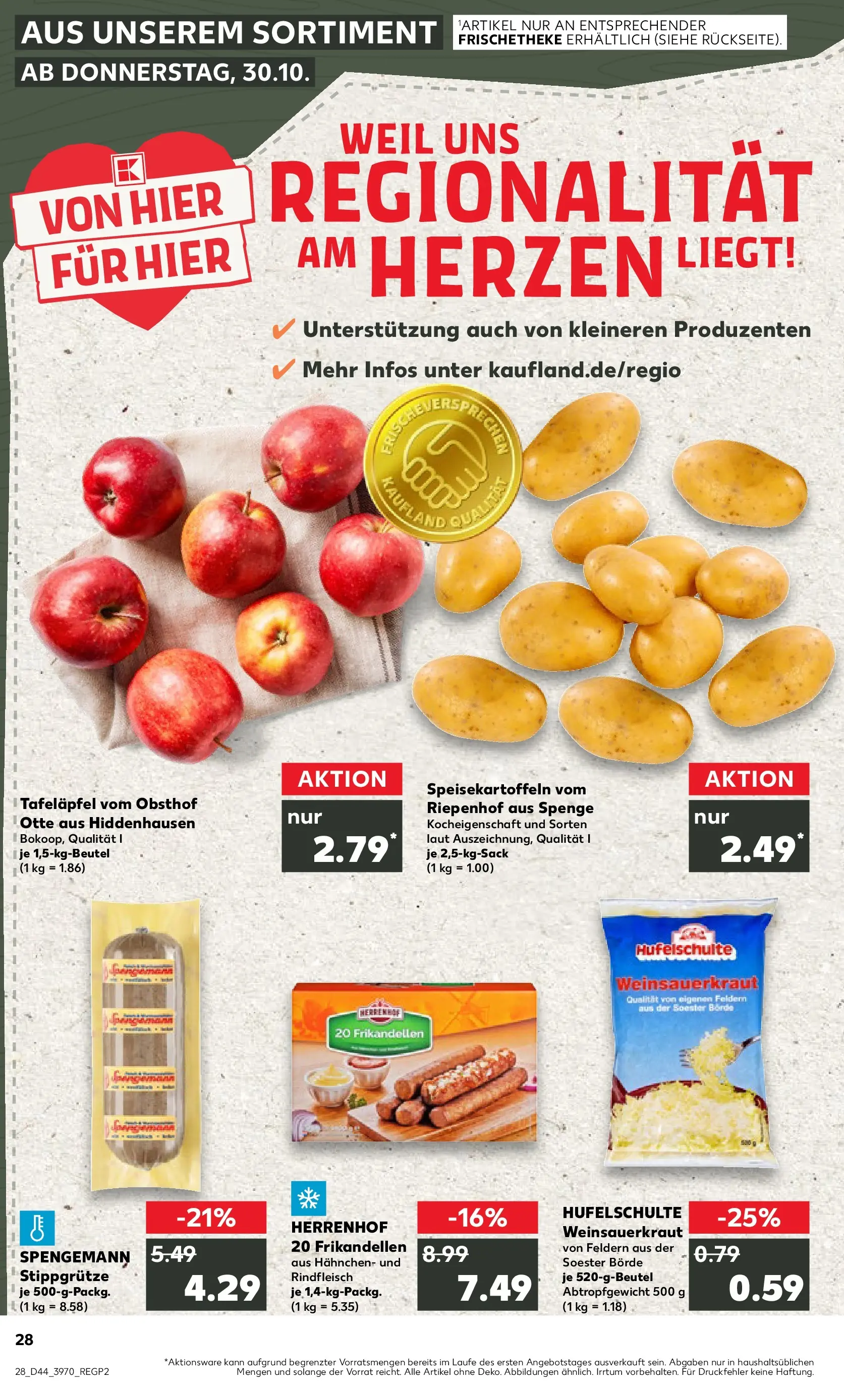 Prospekt Kaufland ab 03.11.2025 » Angebote Online zum Blättern | Seite: 28 | Produkte: Hahnchen, Rindfleisch