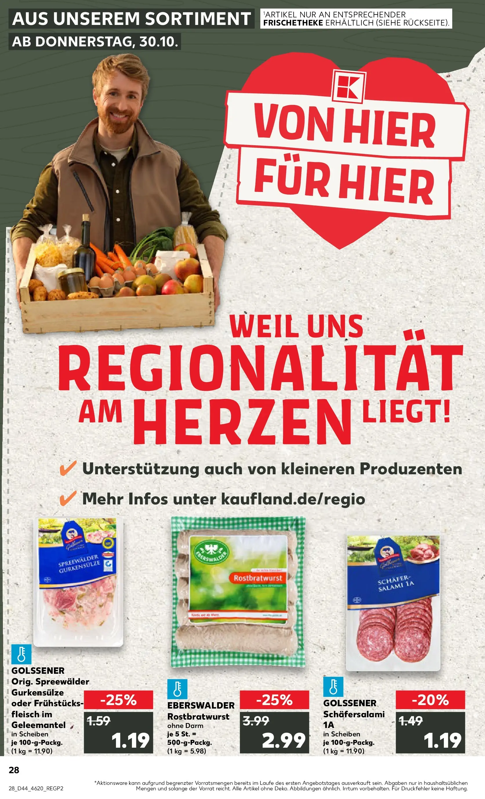 Prospekt Kaufland ab 03.11.2025 » Angebote und Werbung Online | Seite: 28 | Produkte: Salami, Fleisch Prospekt Kaufland ab 03.11.2025 » Angebote Online zum Blättern | Seite: 28 | Produkte: Salami, Fleisch