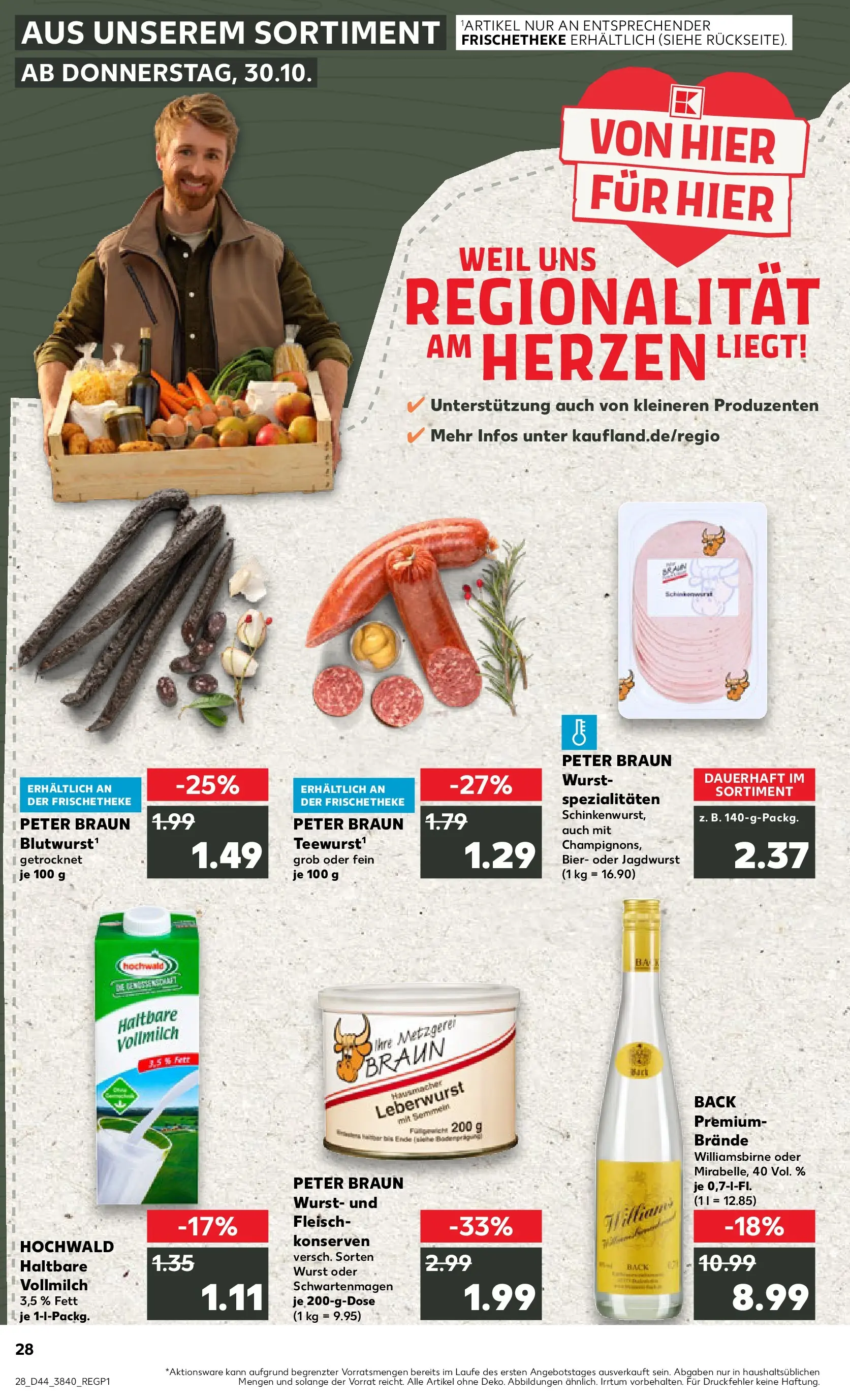 Prospekt Kaufland ab 03.11.2025 » Angebote und Werbung Online | Seite: 28 | Produkte: Bier, Wurst, Fleisch Prospekt Kaufland ab 03.11.2025 » Angebote Online zum Blättern | Seite: 28 | Produkte: Bier, Wurst, Fleisch