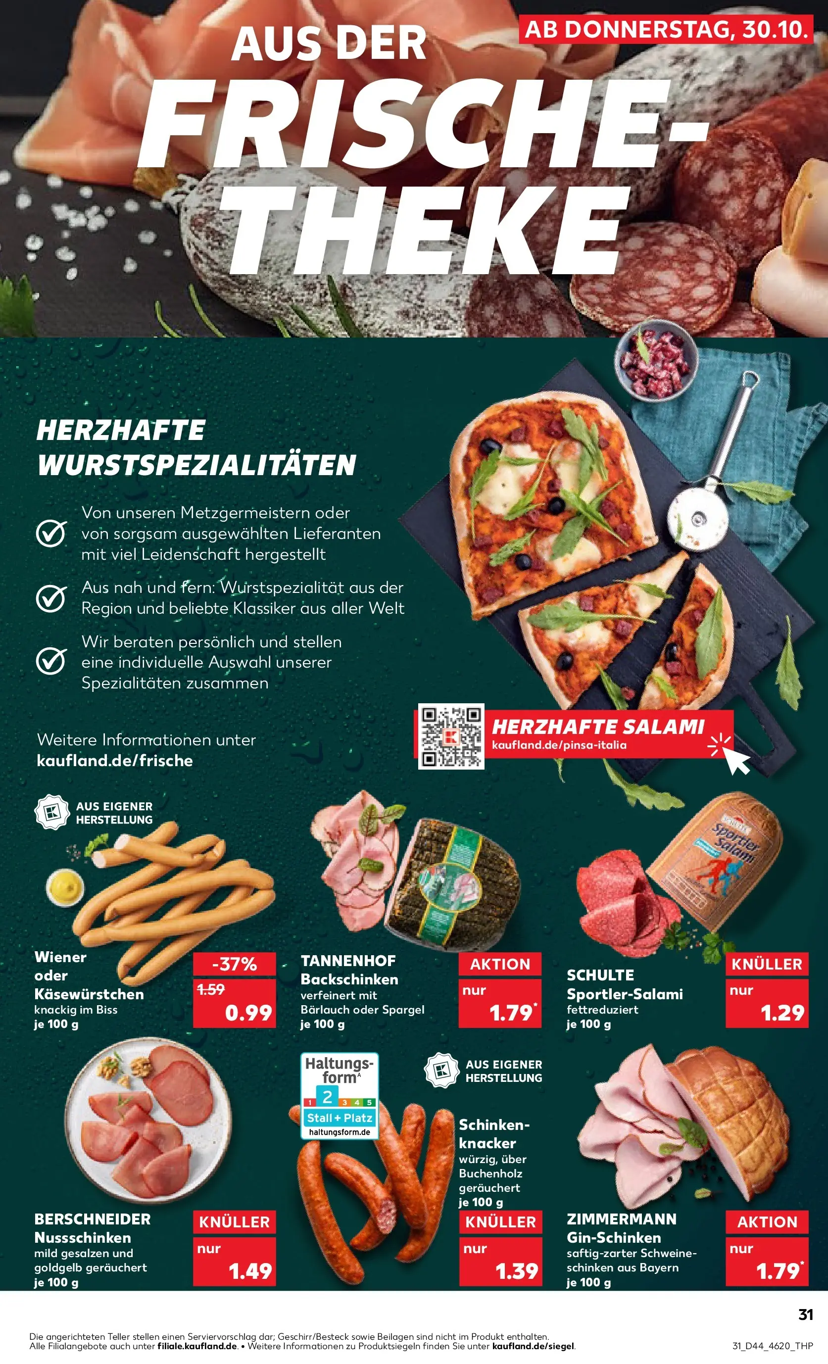 Prospekt Kaufland ab 03.11.2025 » Angebote und Werbung Online | Seite: 31 | Produkte: Theke, Spargel, Salami, Schinken Prospekt Kaufland ab 03.11.2025 » Angebote Online zum Blättern | Seite: 31 | Produkte: Theke, Spargel, Salami, Schinken