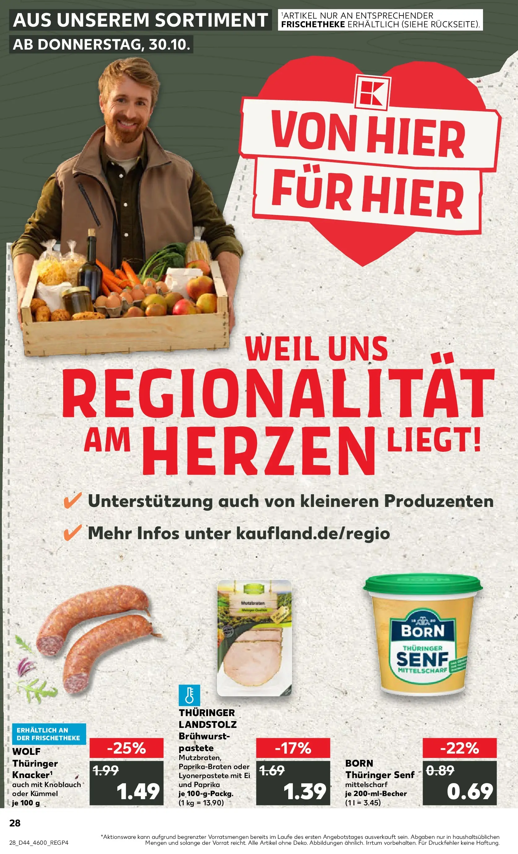 Prospekt Kaufland ab 03.11.2025 » Angebote Online zum Blättern | Seite: 28 | Produkte: Paprika, Knoblauch