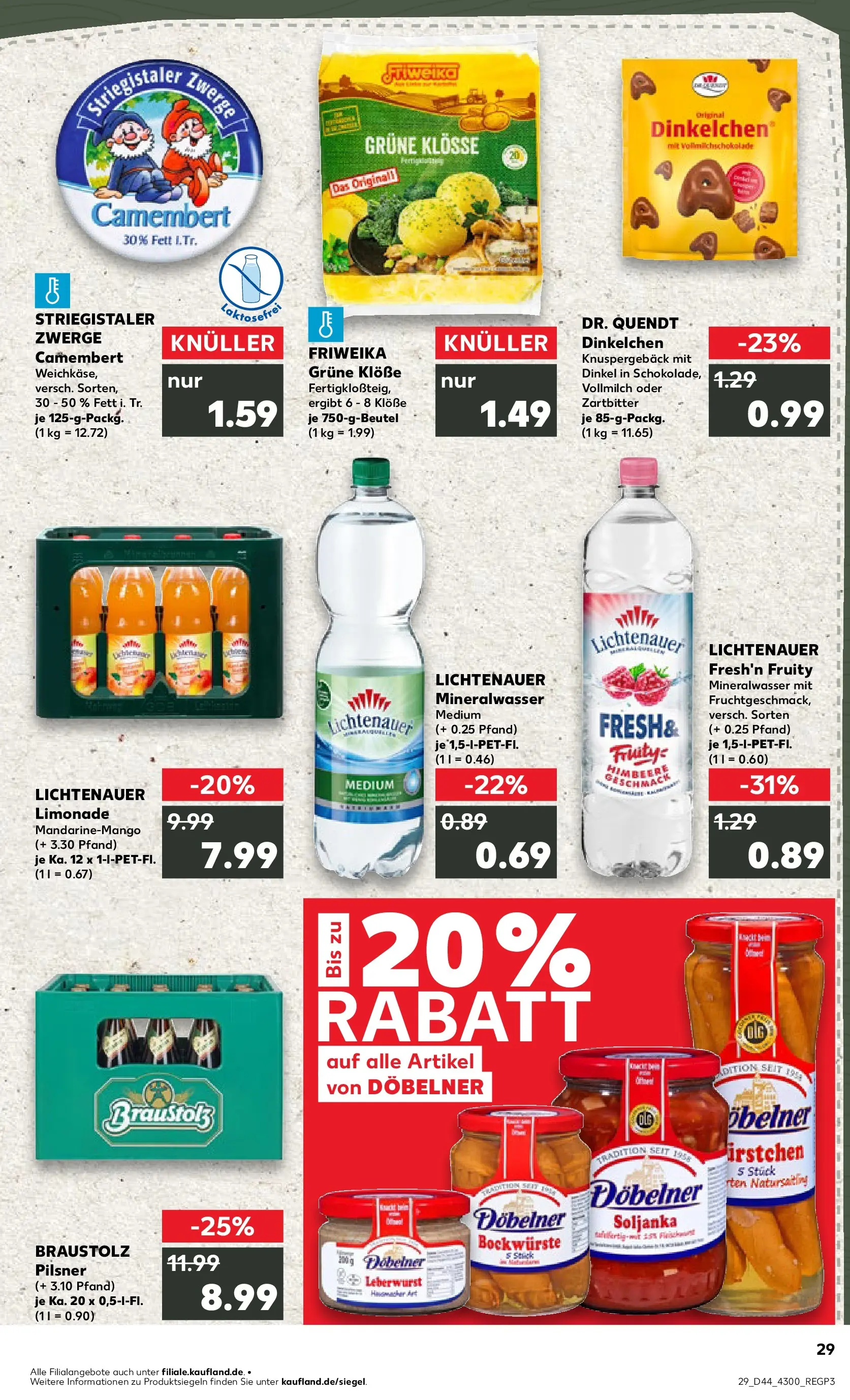 Prospekt Kaufland ab 03.11.2025 » Angebote und Werbung Online | Seite: 29 | Produkte: Limonade, Mineralwasser, Himbeere, Fleisch Prospekt Kaufland ab 03.11.2025 » Angebote Online zum Blättern | Seite: 29 | Produkte: Limonade, Mineralwasser, Himbeere, Fleisch