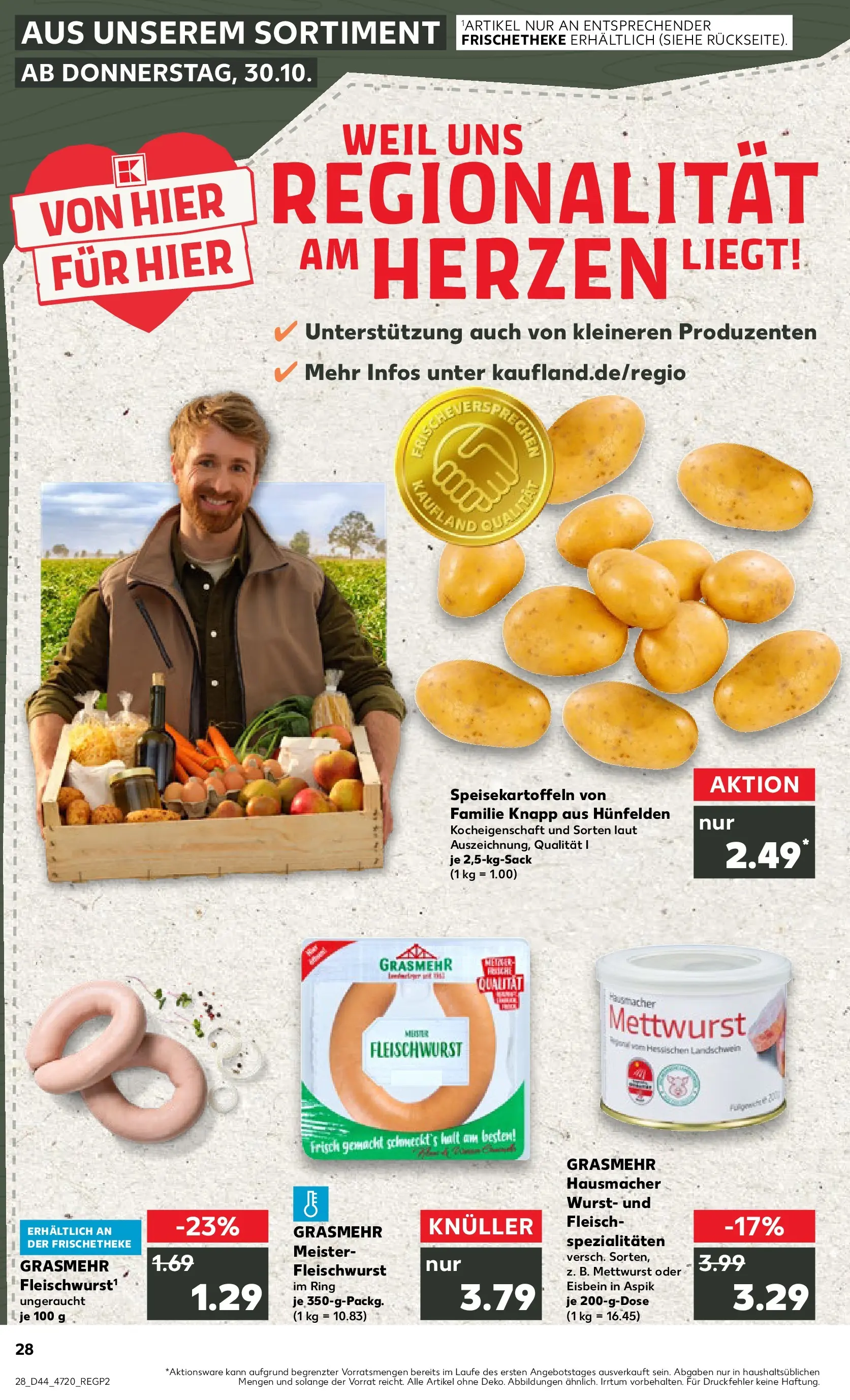 Prospekt Kaufland ab 03.11.2025 » Angebote Online zum Blättern | Seite: 28 | Produkte: Wurst, Fleisch
