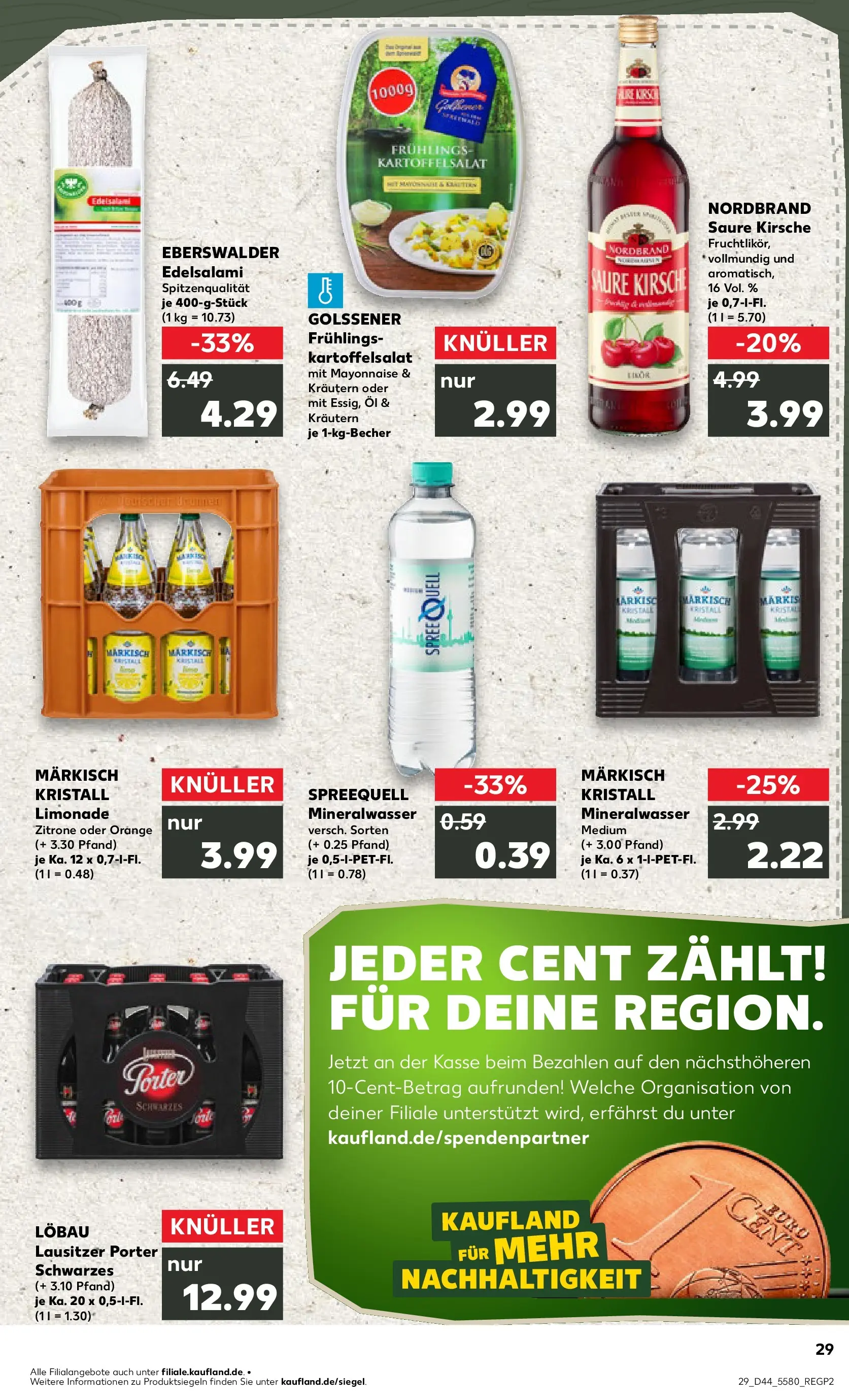 Prospekt Kaufland ab 03.11.2025 » Angebote Online zum Blättern | Seite: 29 | Produkte: Öl, Limonade, Mineralwasser, Mayonnaise