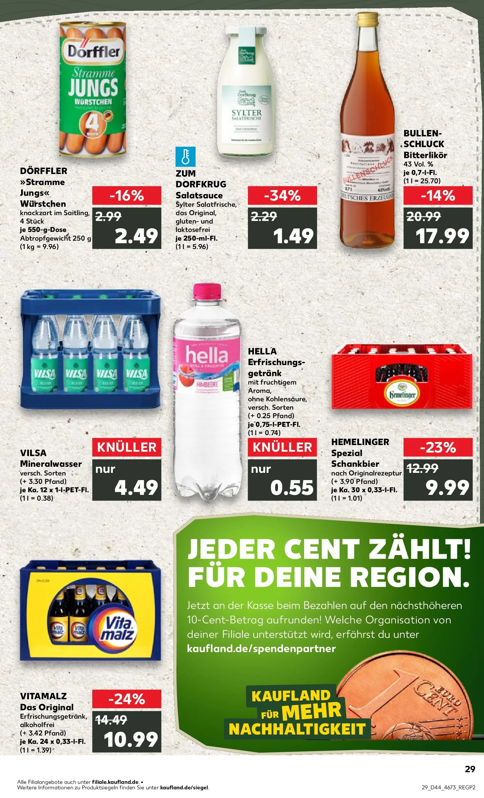 Prospekt Kaufland ab 03.11.2025 » Angebote und Werbung Online | Seite: 29 | Produkte: Dressing, Mineralwasser, Hella, Himbeere Prospekt Kaufland ab 03.11.2025 » Angebote Online zum Blättern | Seite: 29 | Produkte: Dressing, Mineralwasser, Hella, Himbeere
