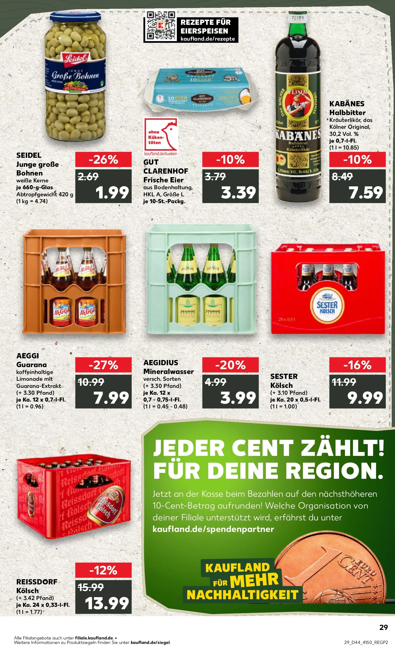 Prospekt Kaufland ab 03.11.2025 » Angebote und Werbung Online | Seite: 29 | Produkte: Eier, Limonade, Mineralwasser Prospekt Kaufland ab 03.11.2025 » Angebote Online zum Blättern | Seite: 29 | Produkte: Eier, Limonade, Mineralwasser