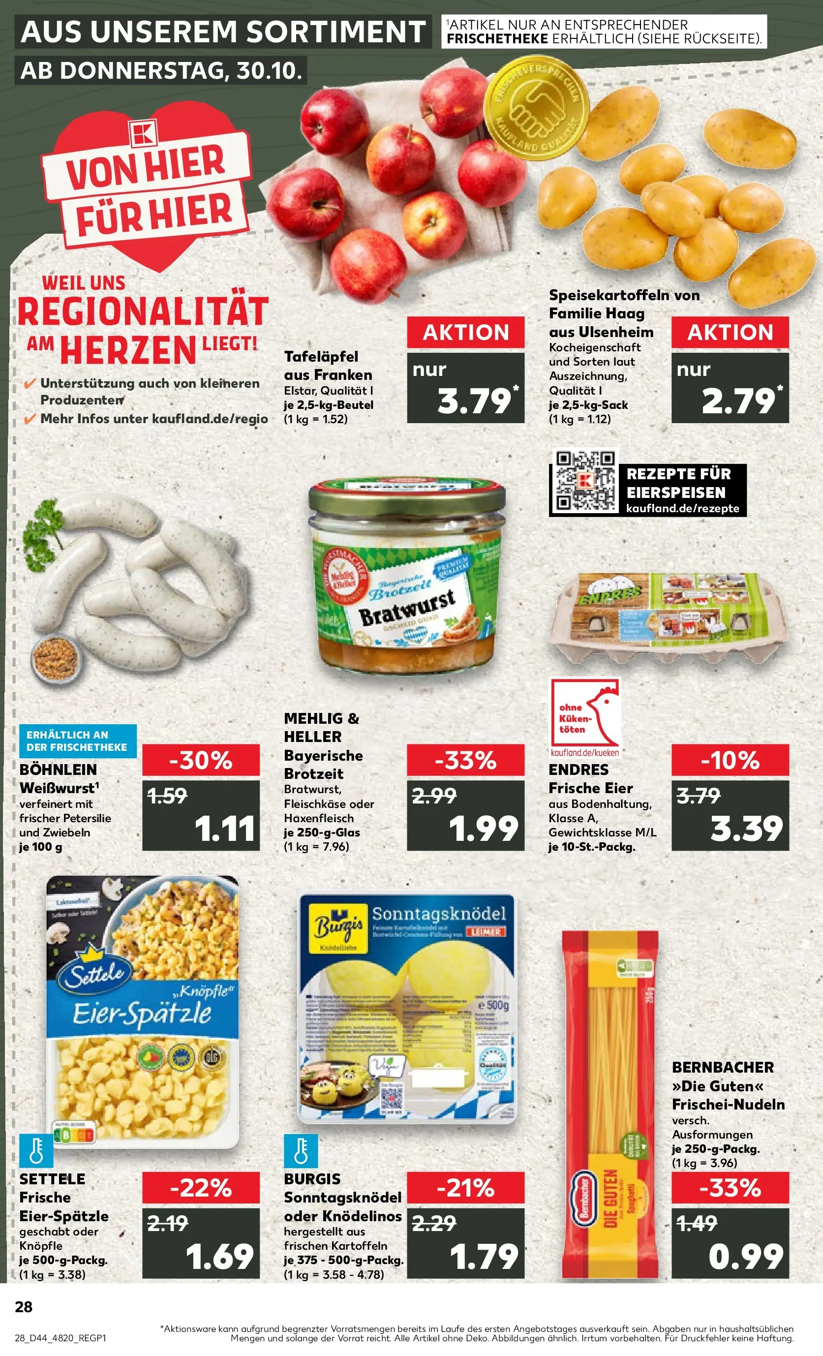 Prospekt Kaufland ab 02.11.2025 » Angebote und Werbung Online | Seite: 28 | Produkte: Bratwurst, Kartoffeln, Petersilie, Pasta Prospekt Kaufland ab 02.11.2025 » Angebote Online zum Blättern | Seite: 28 | Produkte: Bratwurst, Kartoffeln, Petersilie, Pasta