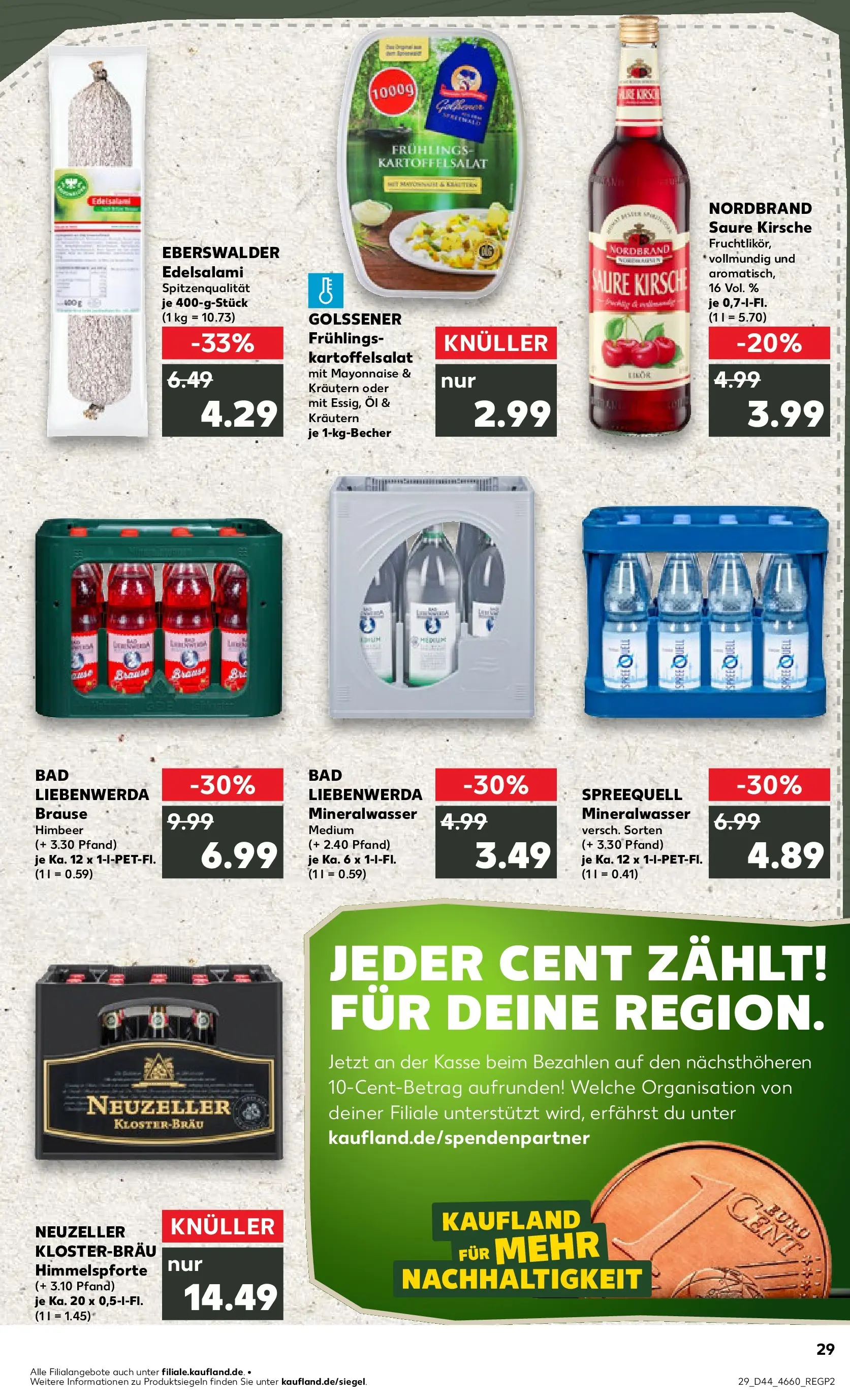 Prospekt Kaufland ab 03.11.2025 » Angebote Online zum Blättern | Seite: 29 | Produkte: Öl, Bad, Mineralwasser, Mayonnaise
