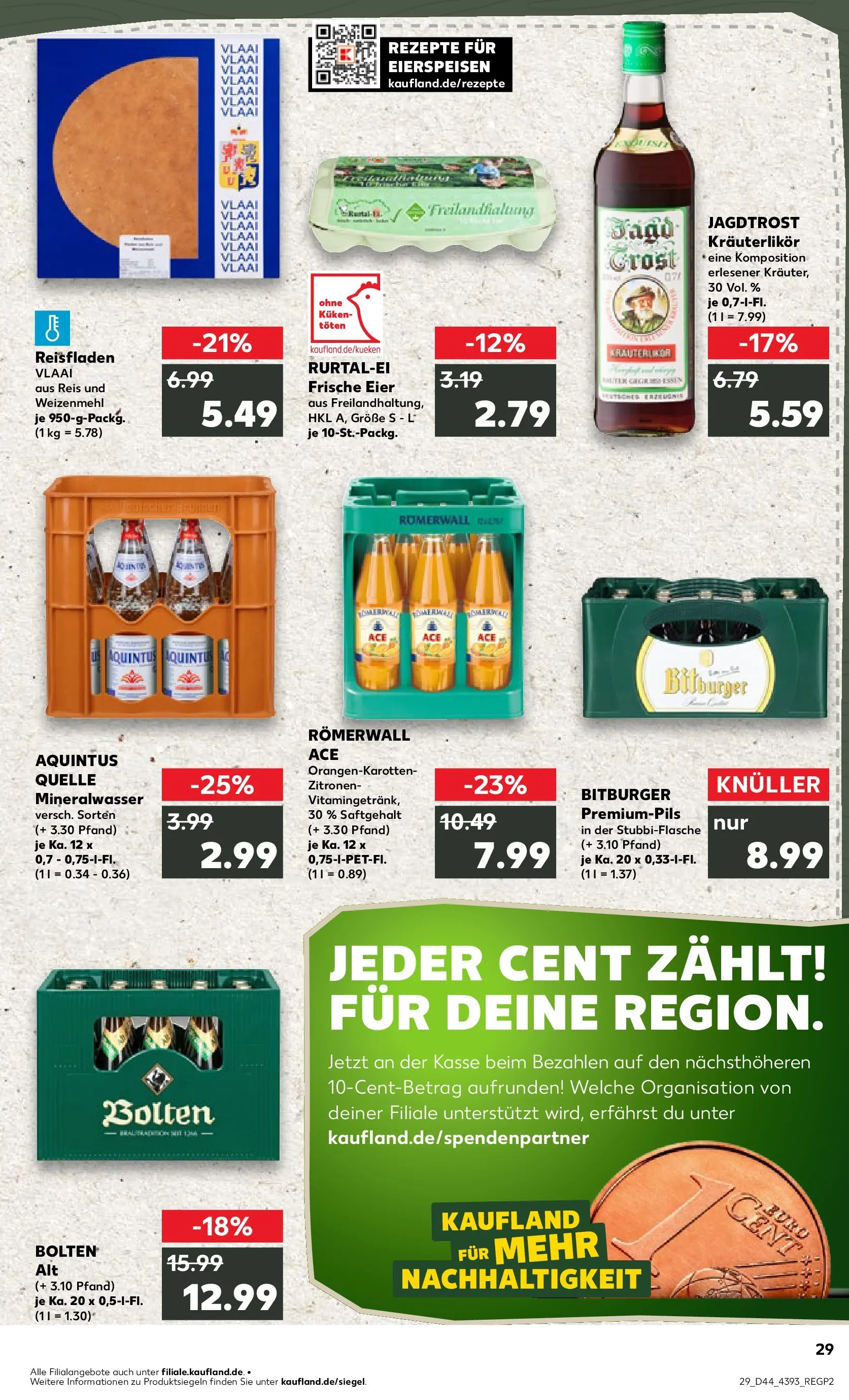 Prospekt Kaufland ab 03.11.2025 » Angebote und Werbung Online | Seite: 29 | Produkte: Bitburger, Eier, Reis, Zitronen Prospekt Kaufland ab 03.11.2025 » Angebote Online zum Blättern | Seite: 29 | Produkte: Bitburger, Eier, Reis, Zitronen