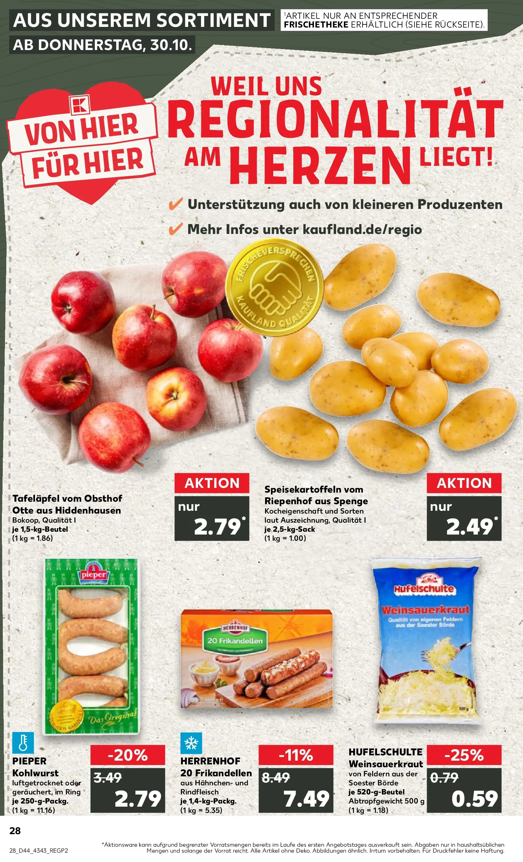 Prospekt Kaufland ab 03.11.2025 » Angebote Online zum Blättern | Seite: 28 | Produkte: Hahnchen, Rindfleisch