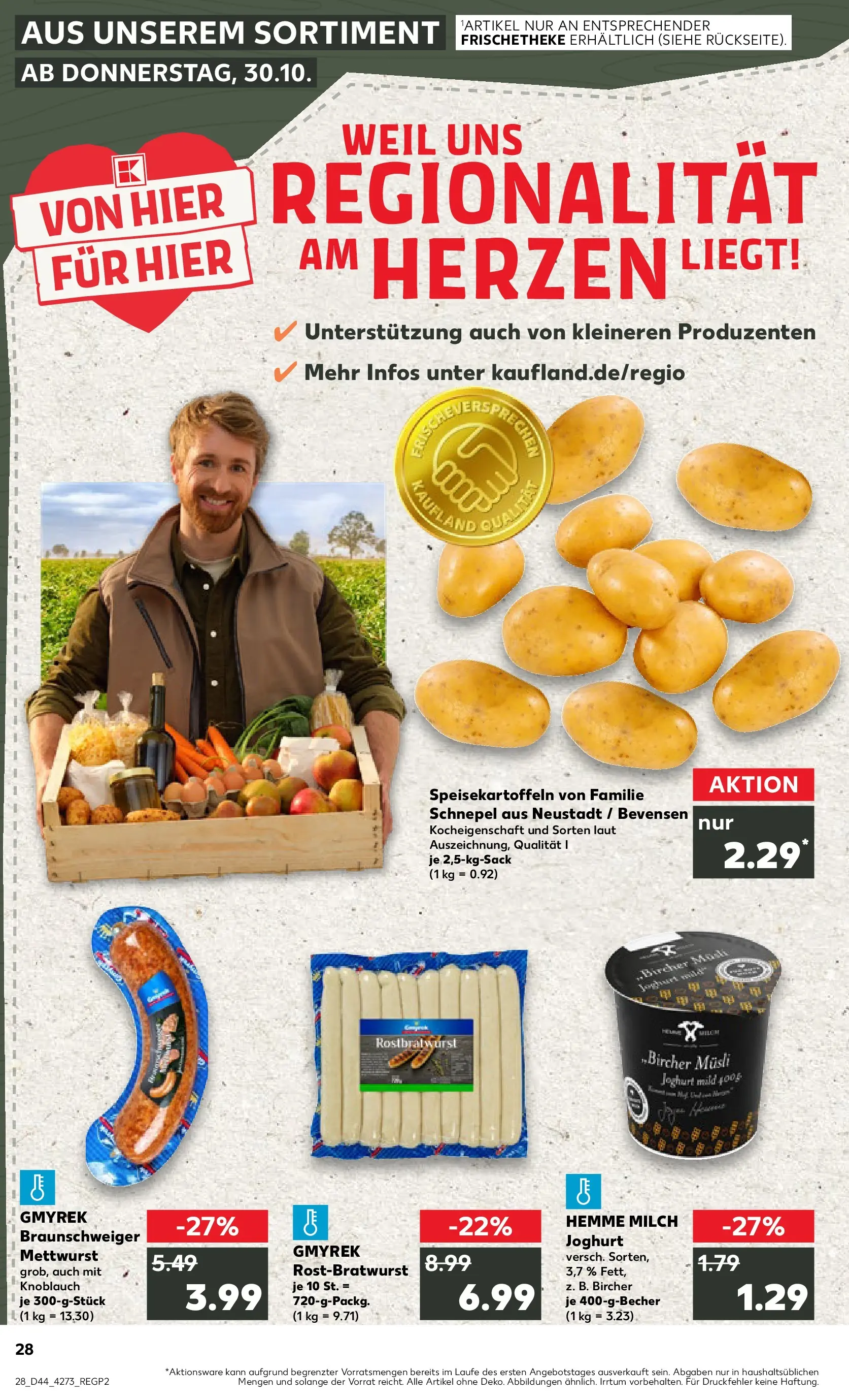 Prospekt Kaufland ab 03.11.2025 » Angebote Online zum Blättern | Seite: 28 | Produkte: Musli, Joghurt, Wurst, Knoblauch
