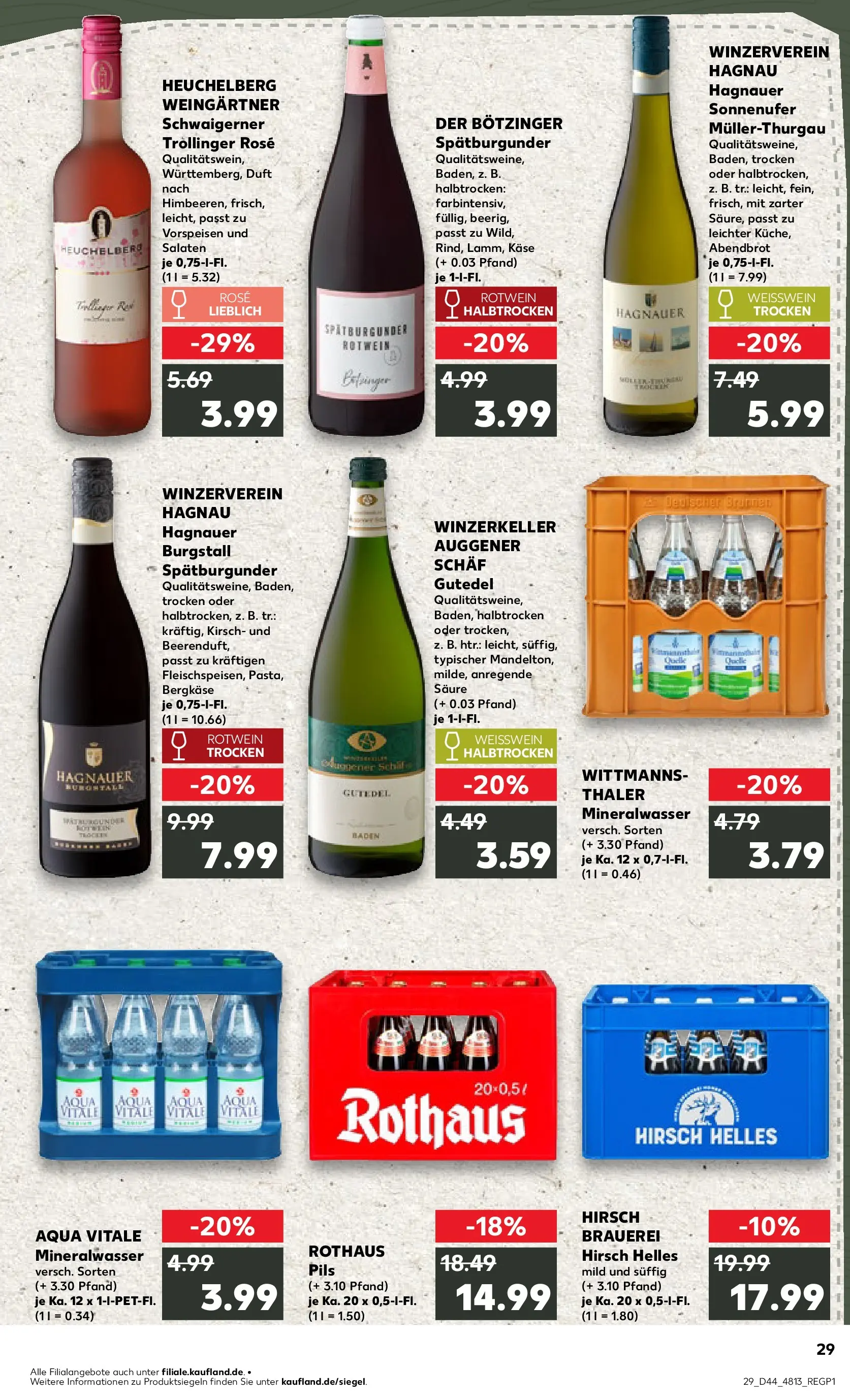 Prospekt Kaufland ab 03.11.2025 » Angebote Online zum Blättern | Seite: 29 | Produkte: Weißwein, Weißwein trocken, Pils, Duft