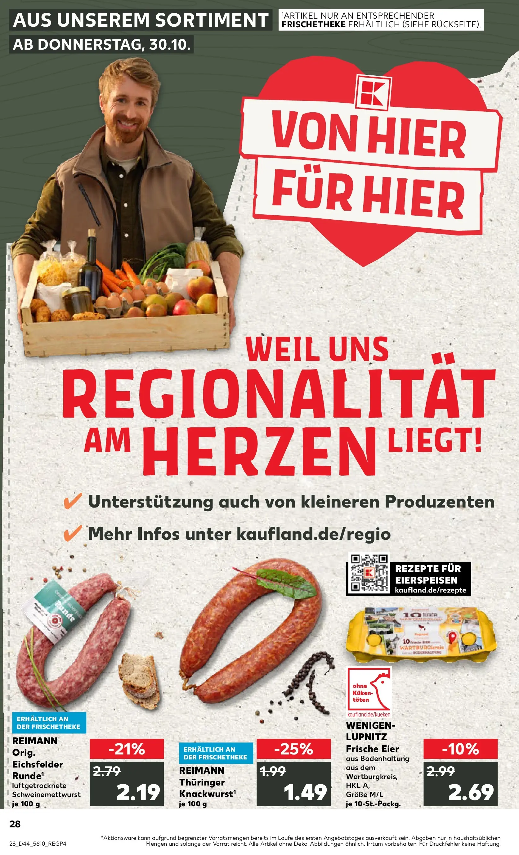 Prospekt Kaufland ab 03.11.2025 » Angebote Online zum Blättern | Seite: 28 | Produkte: Eier