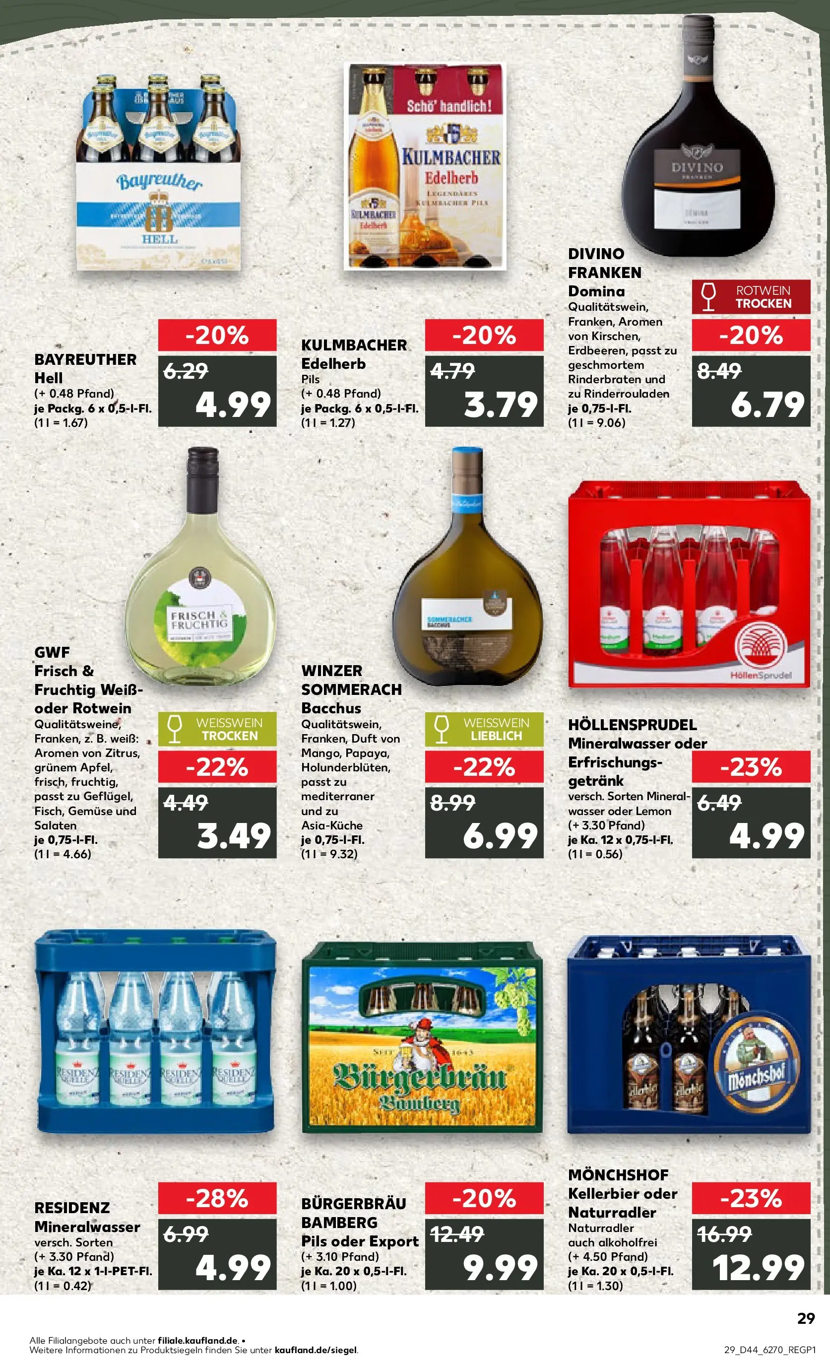 Prospekt Kaufland ab 03.11.2025 » Angebote und Werbung Online | Seite: 29 | Produkte: Monchshof, Weißwein, Rotwein, Gemüse Prospekt Kaufland ab 03.11.2025 » Angebote Online zum Blättern | Seite: 29 | Produkte: Monchshof, Weißwein, Rotwein, Gemüse
