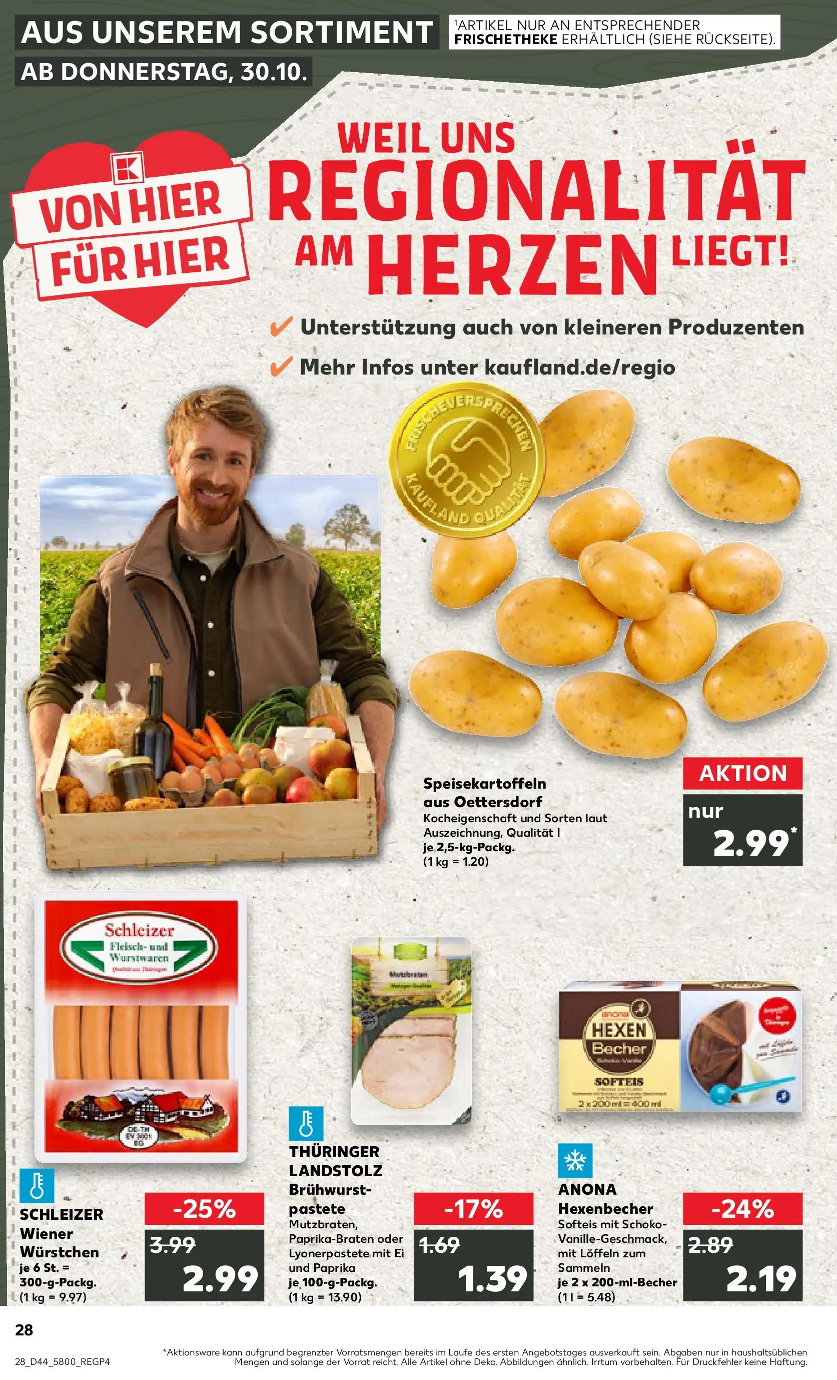 Prospekt Kaufland ab 03.11.2025 » Angebote Online zum Blättern | Seite: 28 | Produkte: Wiener wurstchen, Paprika, Fleisch