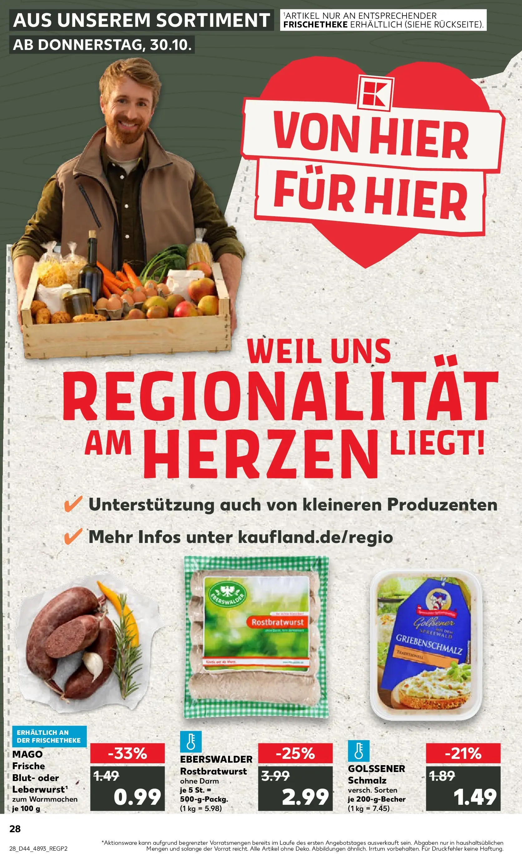 Prospekt Kaufland ab 03.11.2025 » Angebote und Werbung Online | Seite: 28 Prospekt Kaufland ab 03.11.2025 » Angebote Online zum Blättern | Seite: 28