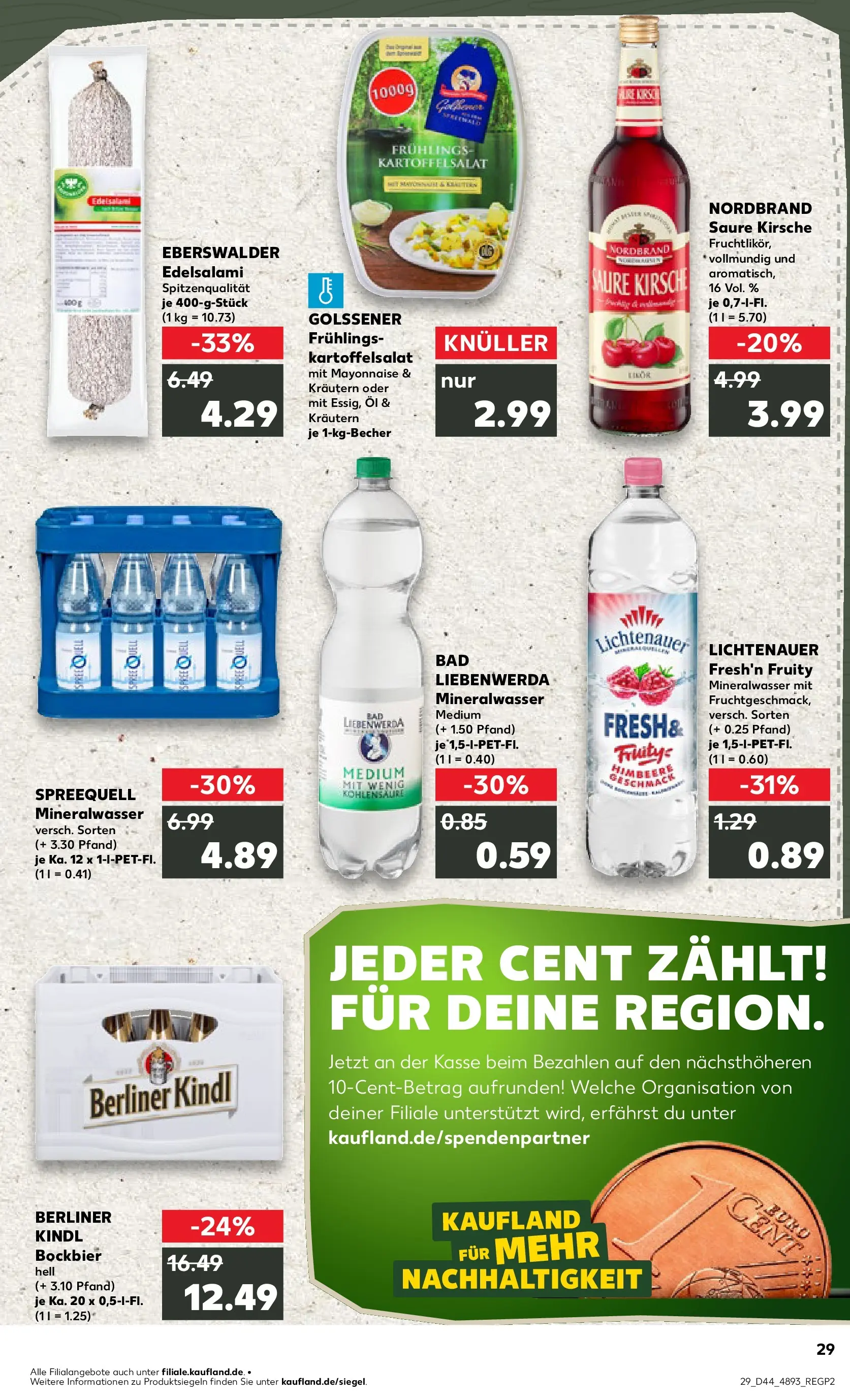 Prospekt Kaufland ab 03.11.2025 » Angebote und Werbung Online | Seite: 29 | Produkte: Bad, Mineralwasser, Mayonnaise, Himbeere Prospekt Kaufland ab 03.11.2025 » Angebote Online zum Blättern | Seite: 29 | Produkte: Bad, Mineralwasser, Mayonnaise, Himbeere