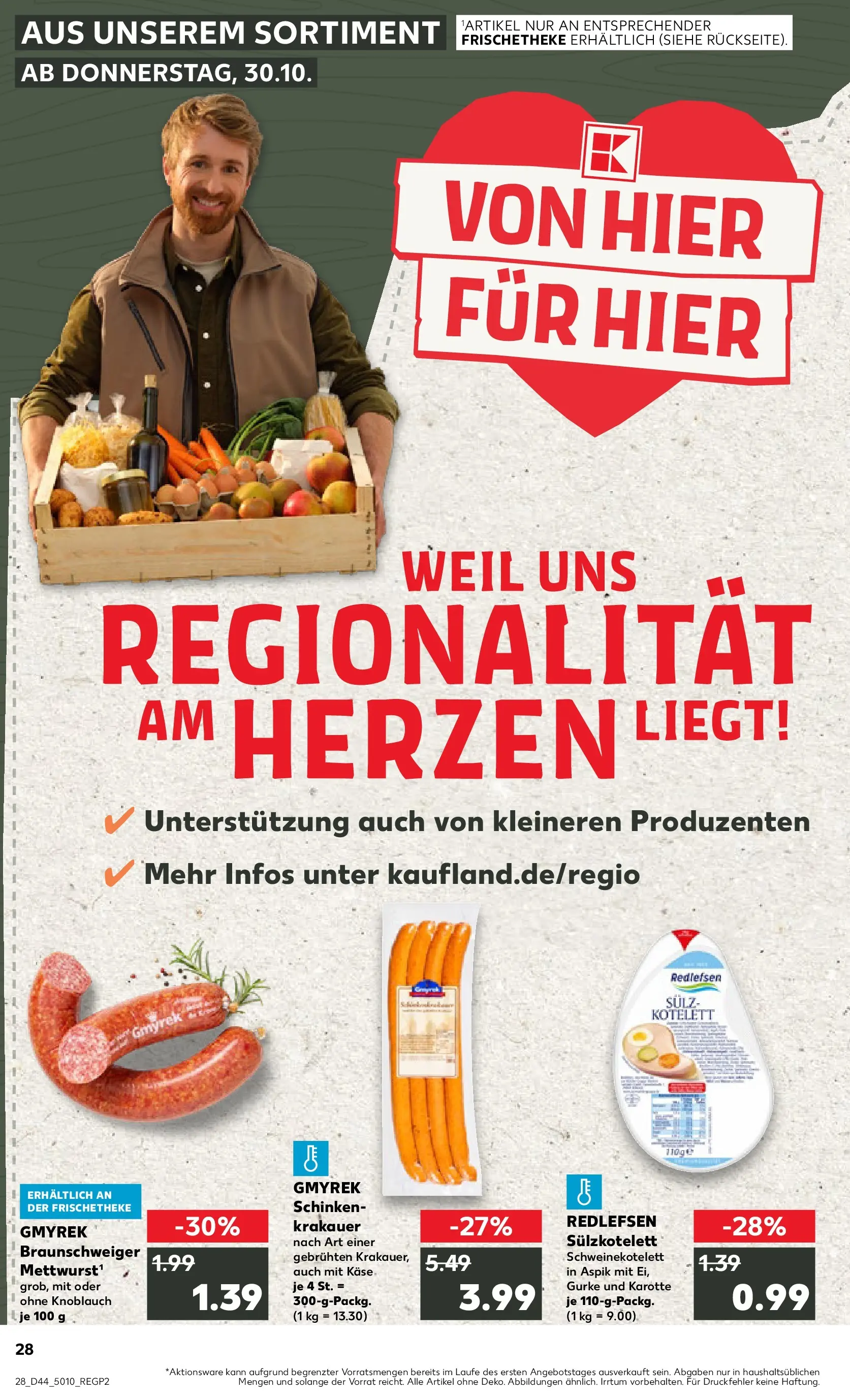 Prospekt Kaufland ab 03.11.2025 » Angebote und Werbung Online | Seite: 28 | Produkte: Käse, Knoblauch, Schinken, Karotte Prospekt Kaufland ab 03.11.2025 » Angebote Online zum Blättern | Seite: 28 | Produkte: Käse, Knoblauch, Schinken, Karotte