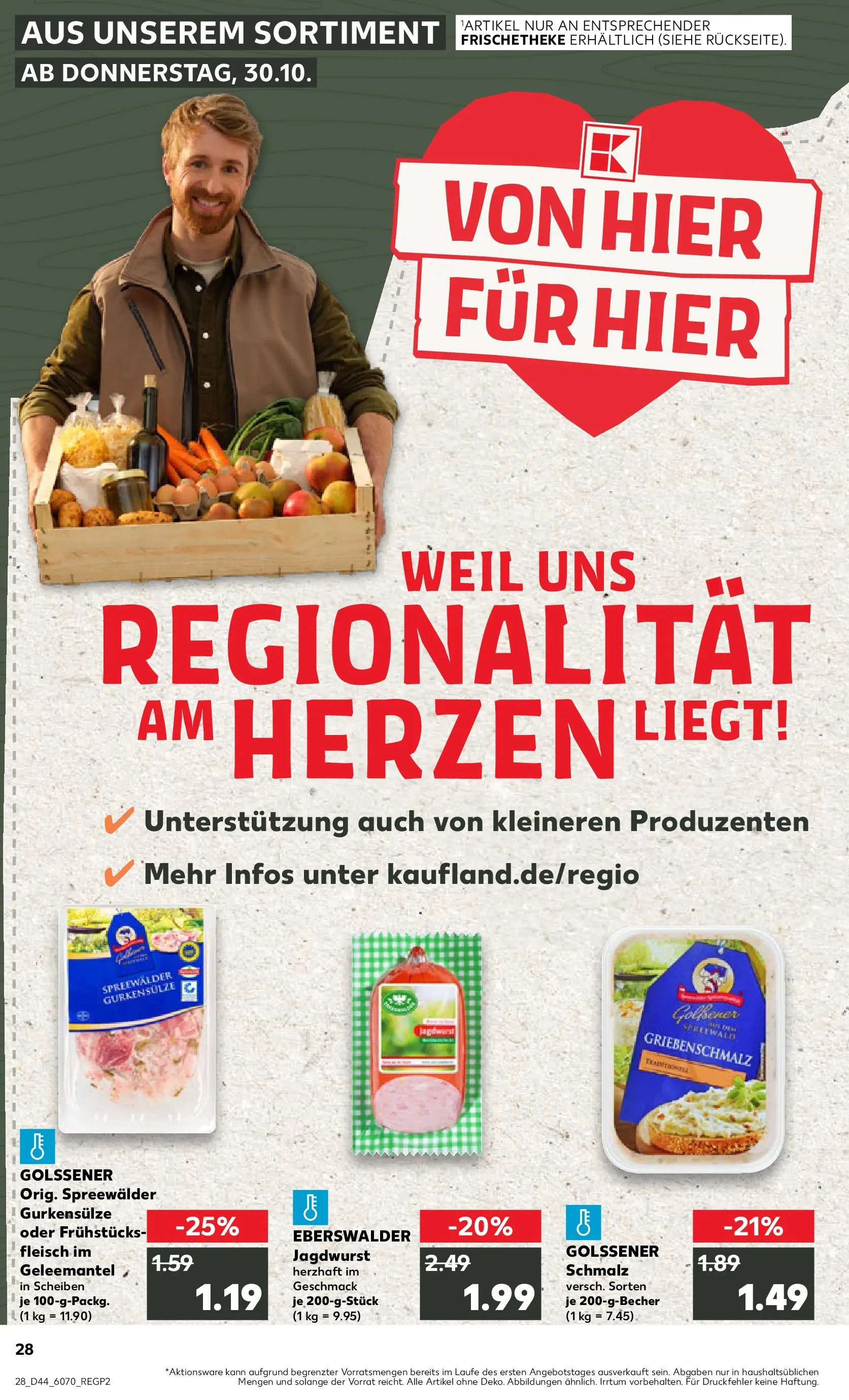 Prospekt Kaufland ab 03.11.2025 » Angebote und Werbung Online | Seite: 28 | Produkte: Fleisch Prospekt Kaufland ab 03.11.2025 » Angebote Online zum Blättern | Seite: 28 | Produkte: Fleisch