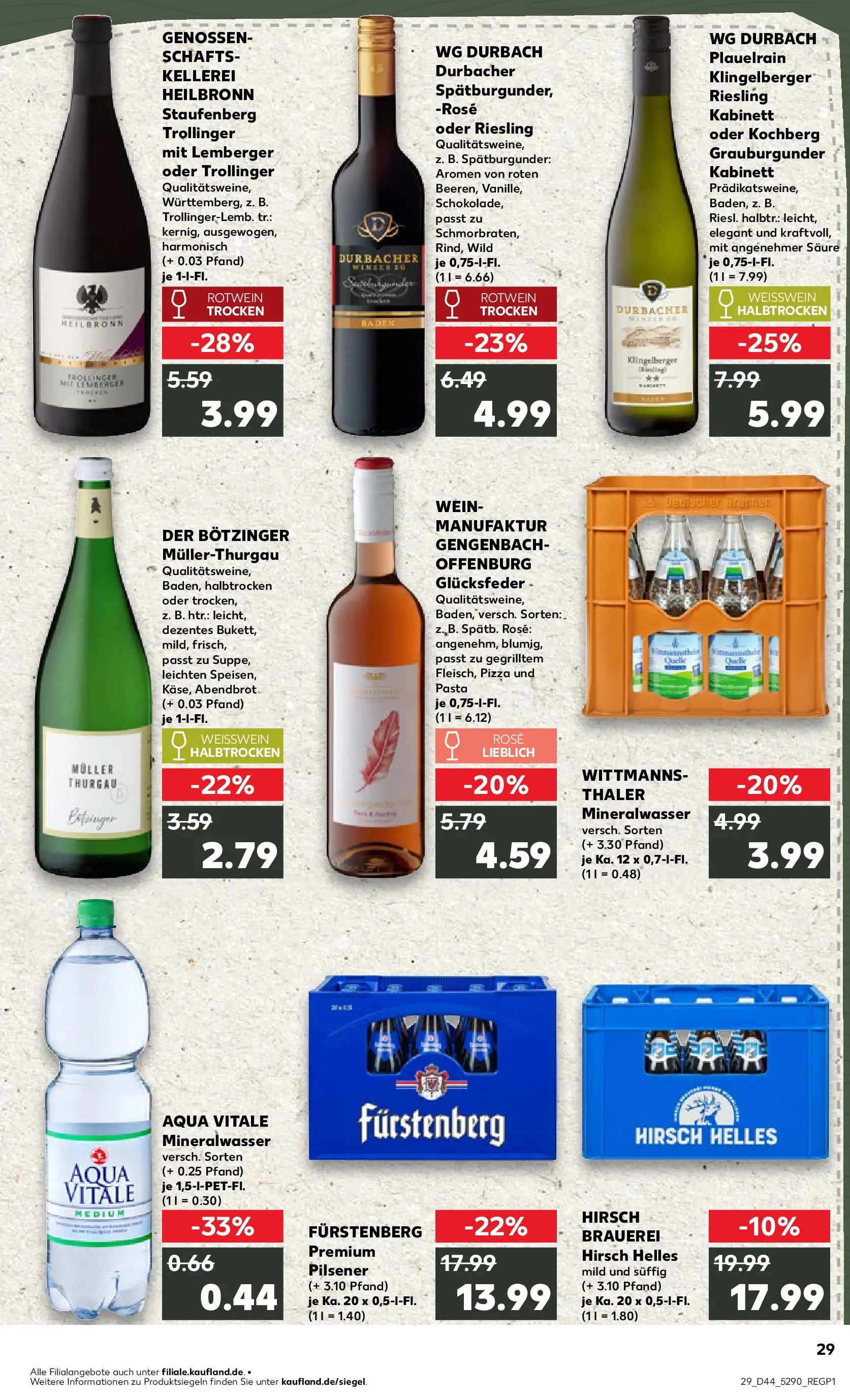 Prospekt Kaufland ab 03.11.2025 » Angebote und Werbung Online | Seite: 29 | Produkte: Weißwein trocken, Pasta, Pizza, Wein Prospekt Kaufland ab 03.11.2025 » Angebote Online zum Blättern | Seite: 29 | Produkte: Weißwein trocken, Pasta, Pizza, Wein