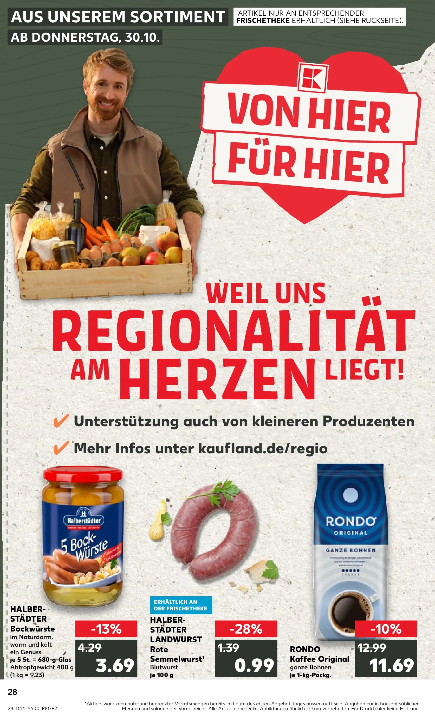 Prospekt Kaufland ab 03.11.2025 » Angebote Online zum Blättern | Seite: 28 | Produkte: Kaffee