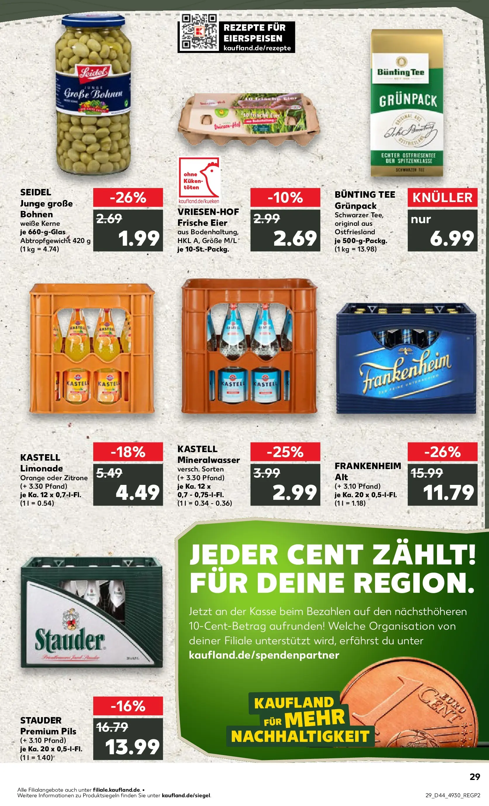 Prospekt Kaufland ab 03.11.2025 » Angebote Online zum Blättern | Seite: 29 | Produkte: Pils, Limonade, Mineralwasser, Zitrone
