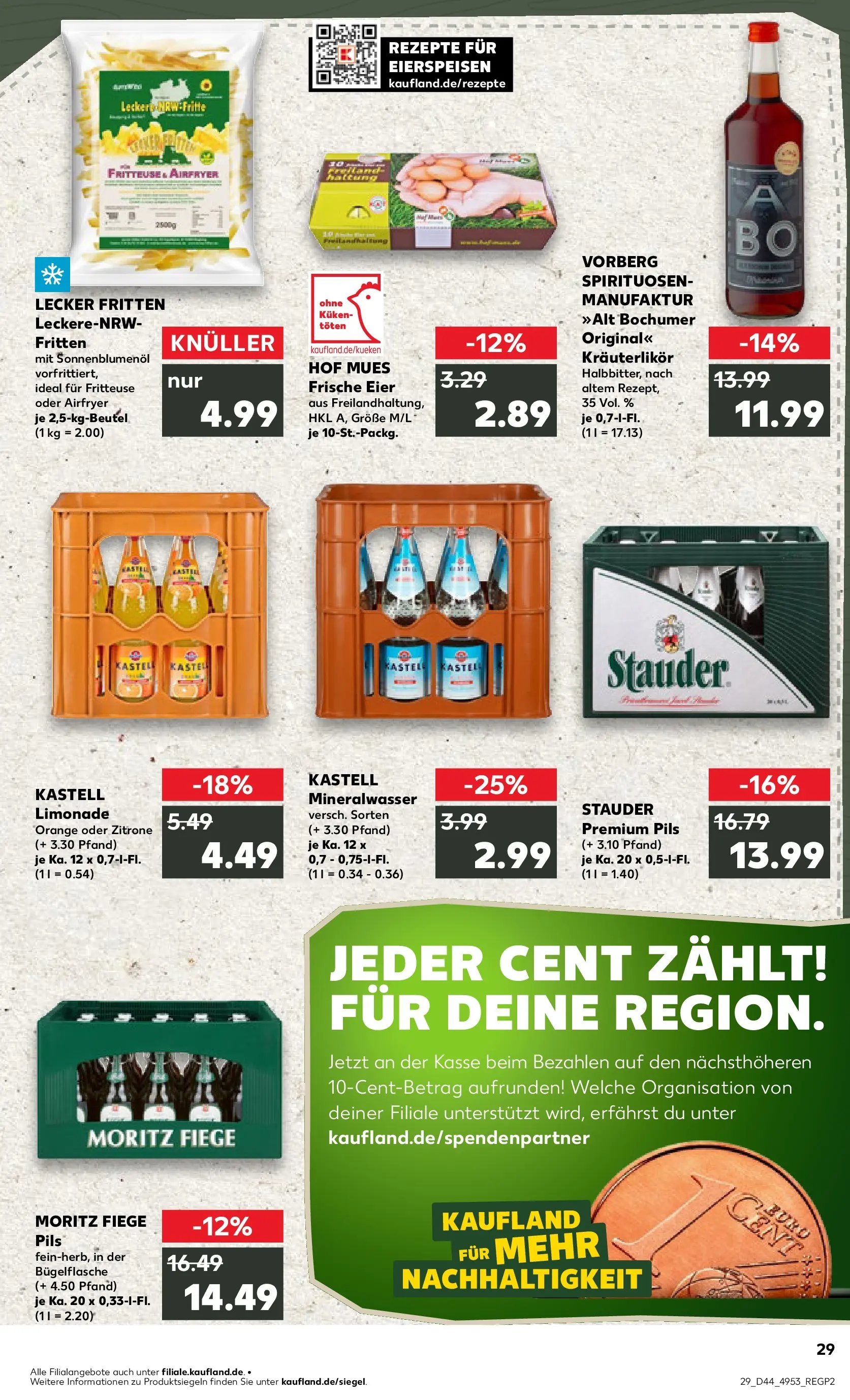 Prospekt Kaufland ab 03.11.2025 » Angebote Online zum Blättern | Seite: 29 | Produkte: Sonnenblumenol, Pils, Limonade, Mineralwasser