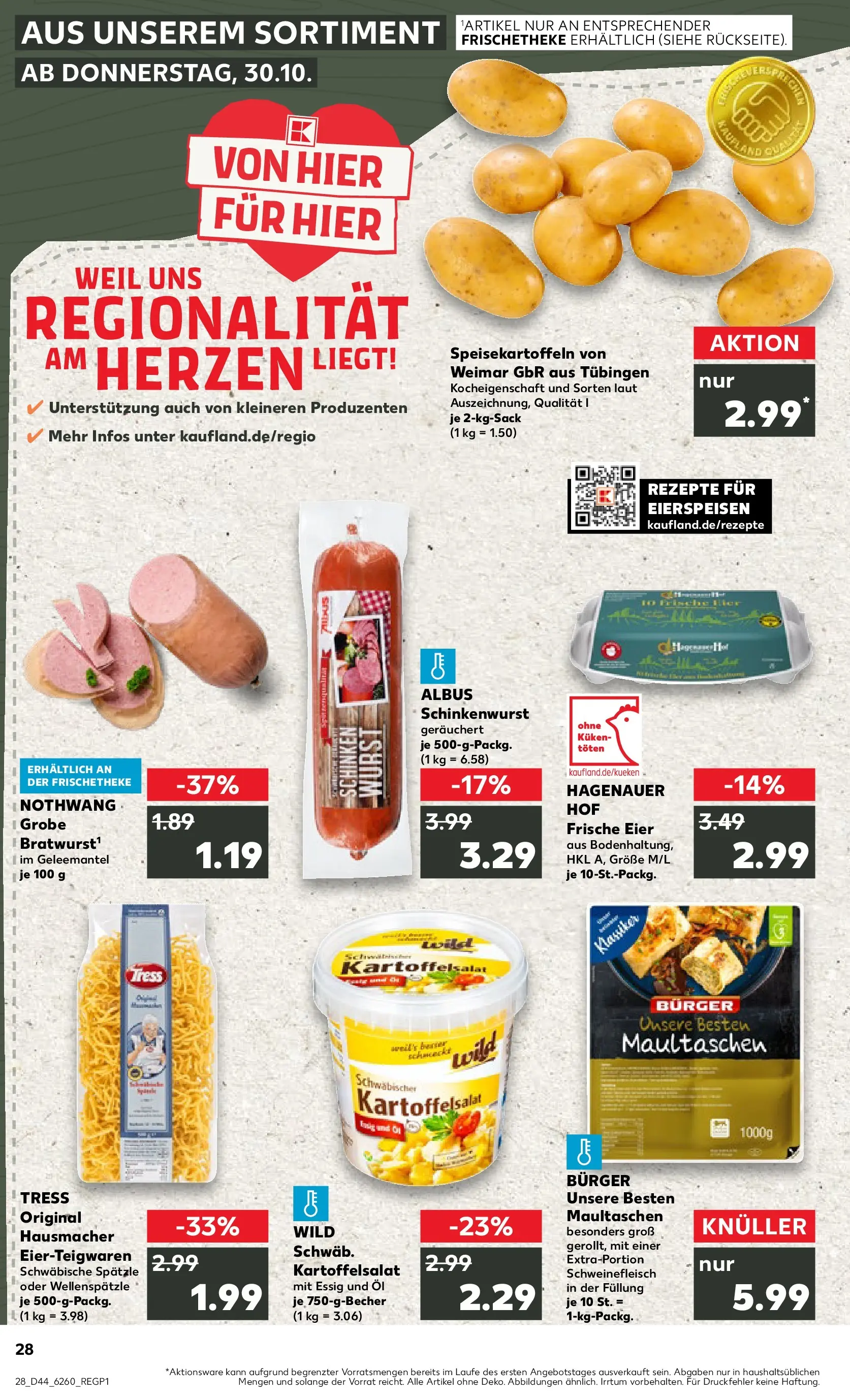 Prospekt Kaufland ab 03.11.2025 » Angebote und Werbung Online | Seite: 28 | Produkte: Öl, Essig, Schweinefleisch, Maultaschen Prospekt Kaufland ab 03.11.2025 » Angebote Online zum Blättern | Seite: 28 | Produkte: Öl, Essig, Schweinefleisch, Maultaschen