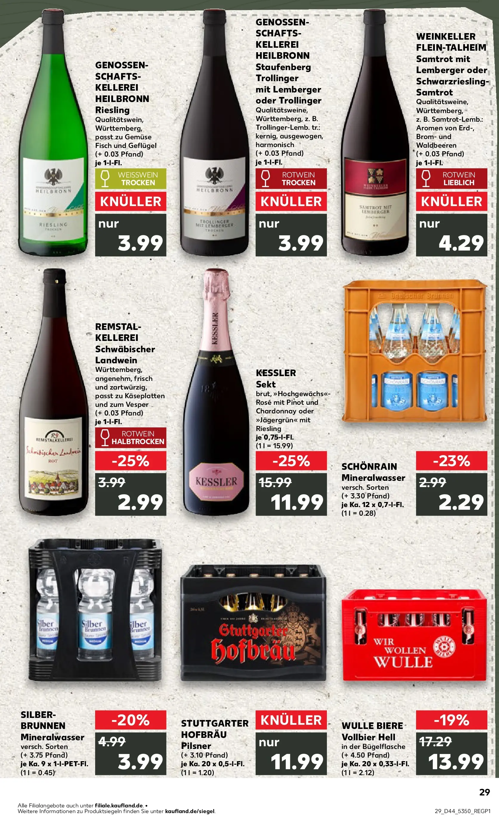 Prospekt Kaufland ab 03.11.2025 » Angebote und Werbung Online | Seite: 29 | Produkte: Weißwein, Rotwein, Fisch, Gemüse Prospekt Kaufland ab 03.11.2025 » Angebote Online zum Blättern | Seite: 29 | Produkte: Weißwein, Rotwein, Fisch, Gemüse