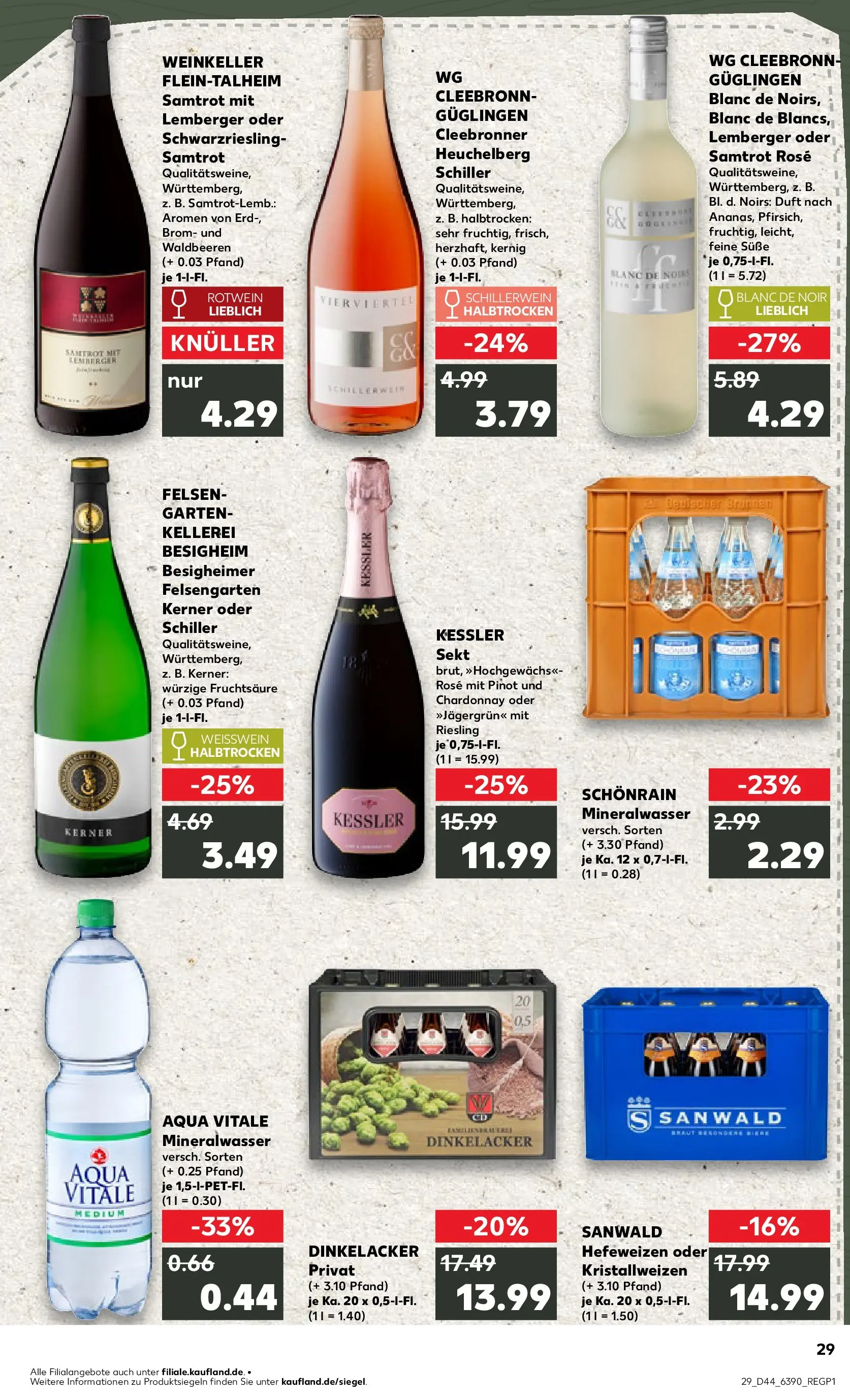 Prospekt Kaufland ab 03.11.2025 » Angebote und Werbung Online | Seite: 29 | Produkte: Rotwein, Sekt, Duft, Mineralwasser Prospekt Kaufland ab 03.11.2025 » Angebote Online zum Blättern | Seite: 29 | Produkte: Rotwein, Sekt, Duft, Mineralwasser