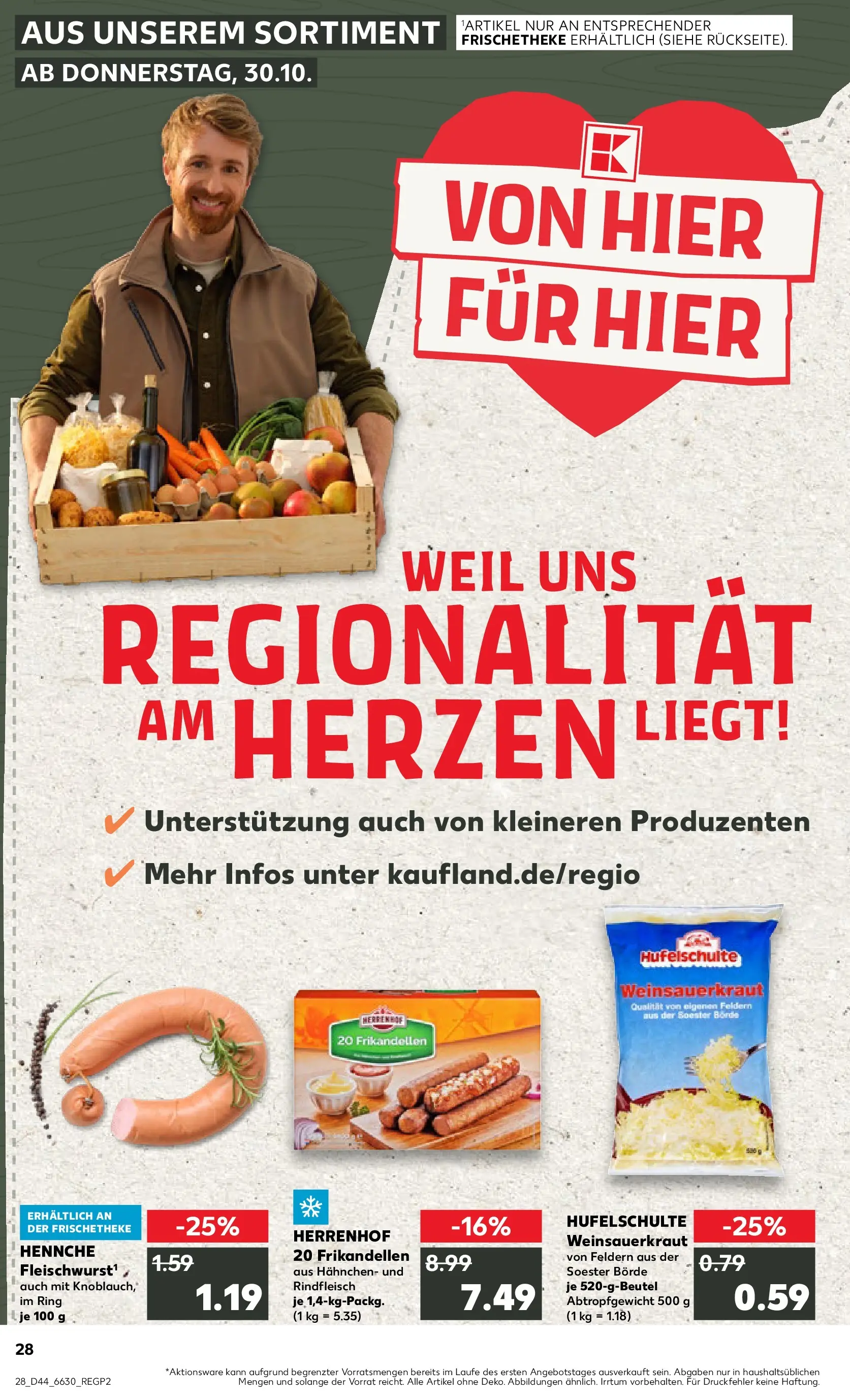 Prospekt Kaufland ab 03.11.2025 » Angebote Online zum Blättern | Seite: 28 | Produkte: Hahnchen, Rindfleisch