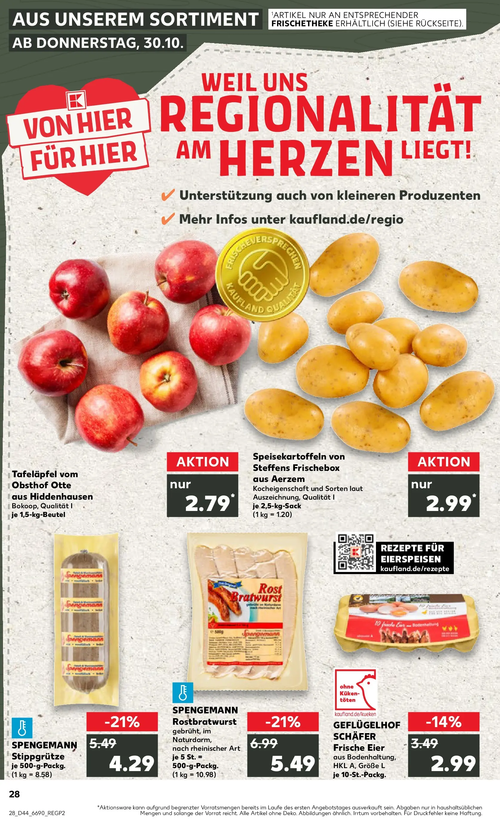 Prospekt Kaufland ab 03.11.2025 » Angebote und Werbung Online | Seite: 28 | Produkte: Eier, Bratwurst Prospekt Kaufland ab 03.11.2025 » Angebote Online zum Blättern | Seite: 28 | Produkte: Eier, Bratwurst