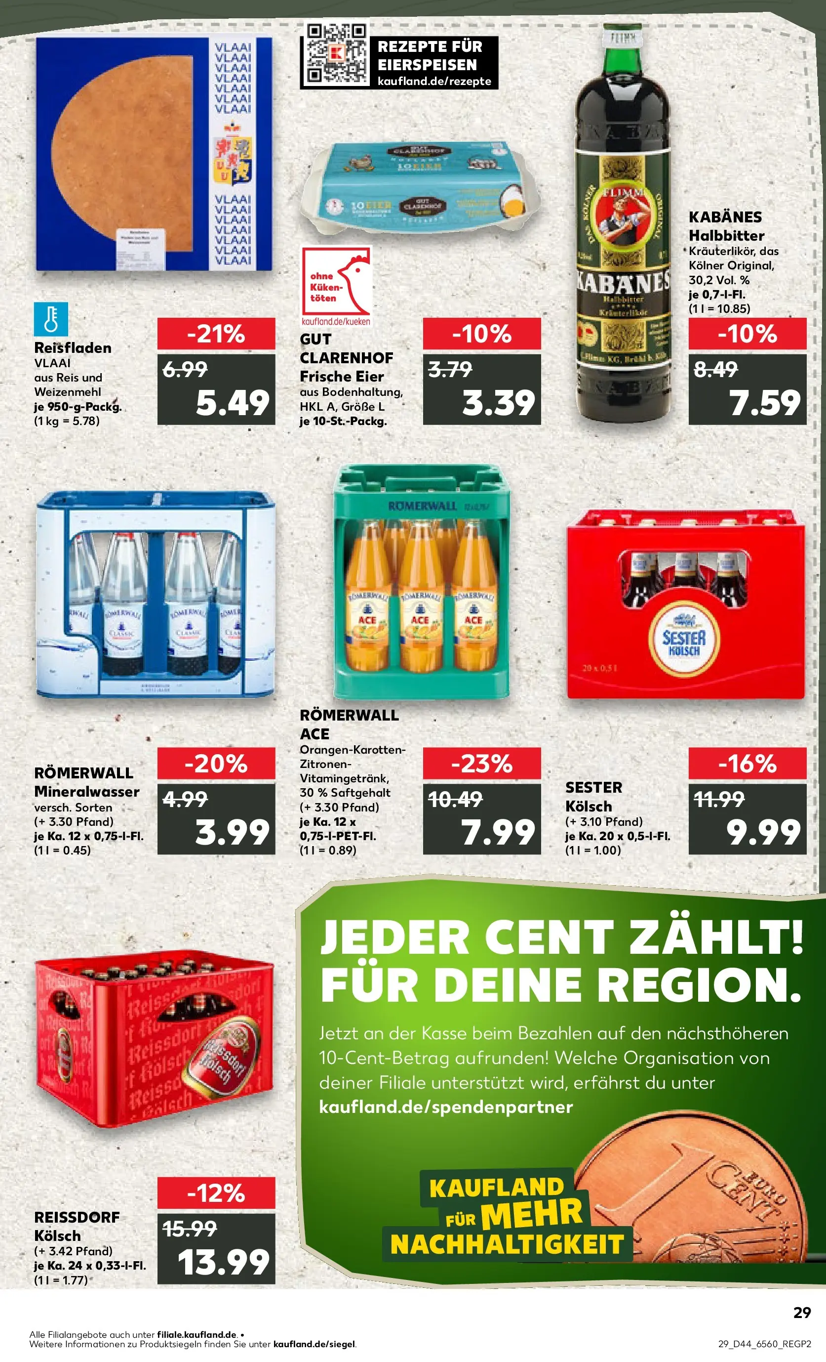 Prospekt Kaufland ab 03.11.2025 » Angebote Online zum Blättern | Seite: 29 | Produkte: Weizenmehl, Mineralwasser, Reis, Zitronen