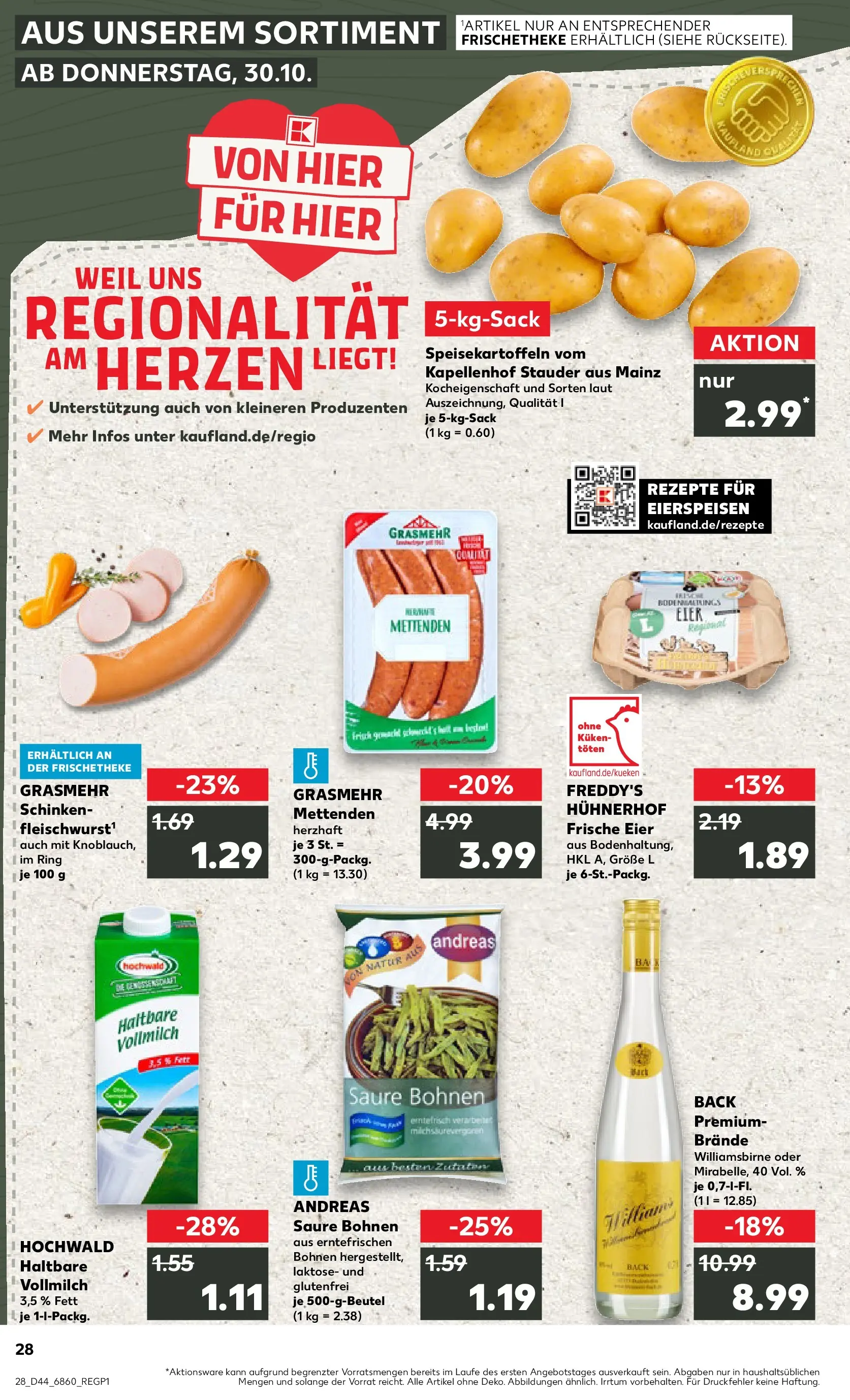 Prospekt Kaufland ab 03.11.2025 » Angebote und Werbung Online | Seite: 28 | Produkte: Eier, Schinken Prospekt Kaufland ab 03.11.2025 » Angebote Online zum Blättern | Seite: 28 | Produkte: Eier, Schinken
