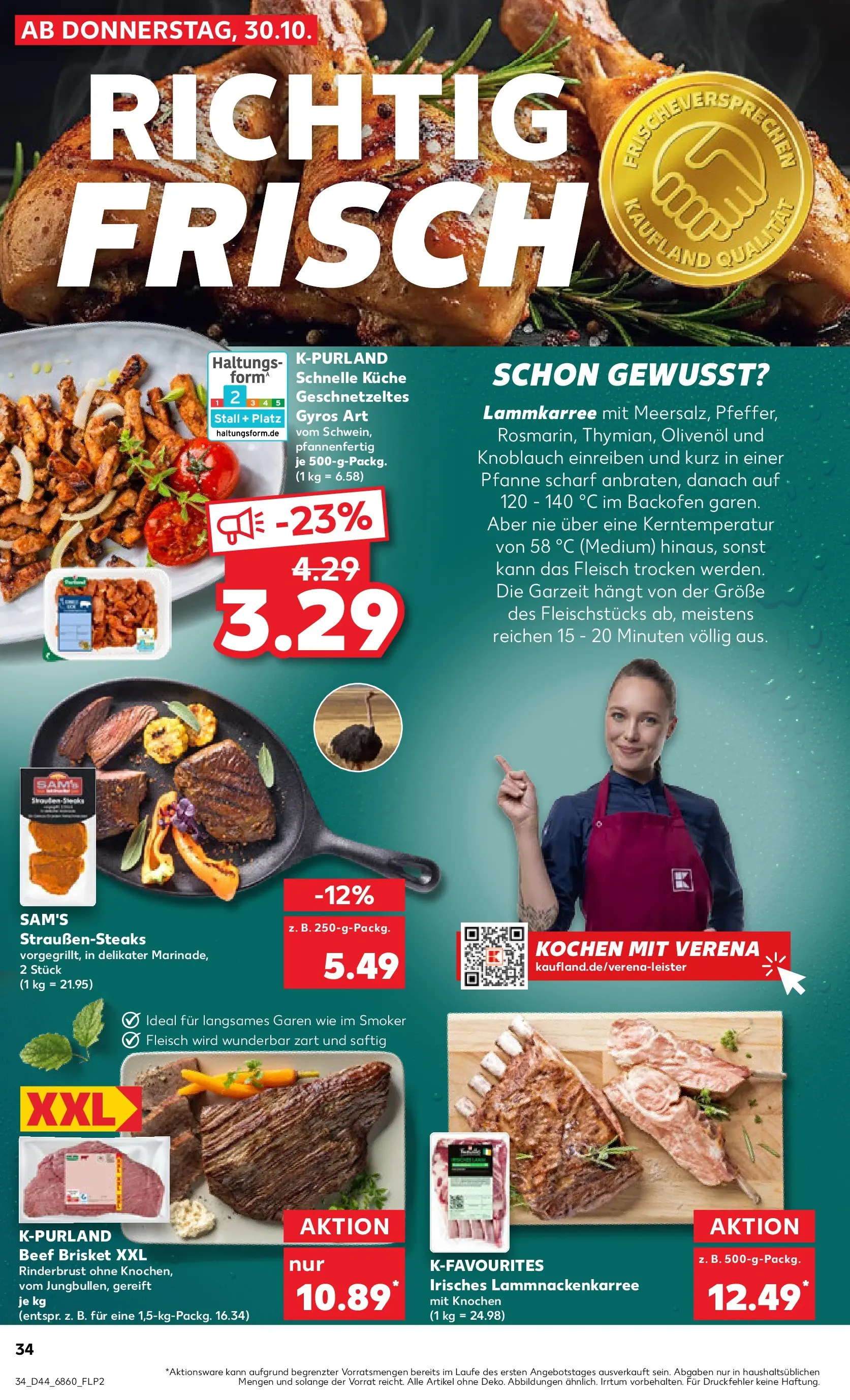 Prospekt Kaufland ab 03.11.2025 » Angebote und Werbung Online | Seite: 34 | Produkte: Küche, Gyros, Backofen, Fleisch Prospekt Kaufland ab 03.11.2025 » Angebote Online zum Blättern | Seite: 34 | Produkte: Küche, Gyros, Backofen, Fleisch